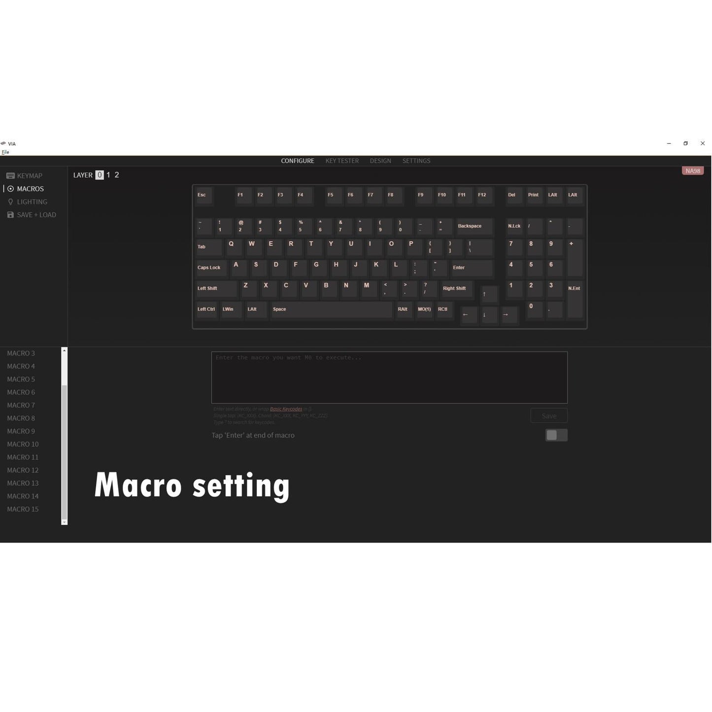 NT980 Hot Swap Mechanical Keyboard Kit RGB Light White