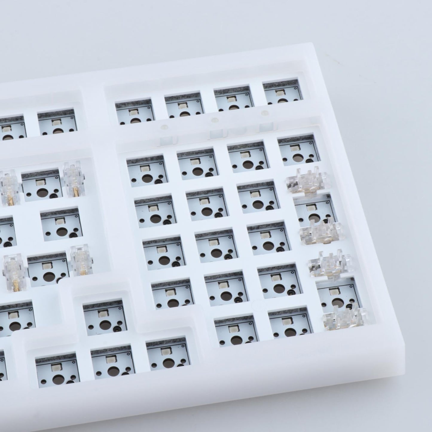NT980 Hot Swap Mechanical Keyboard Kit RGB Light Transparent White