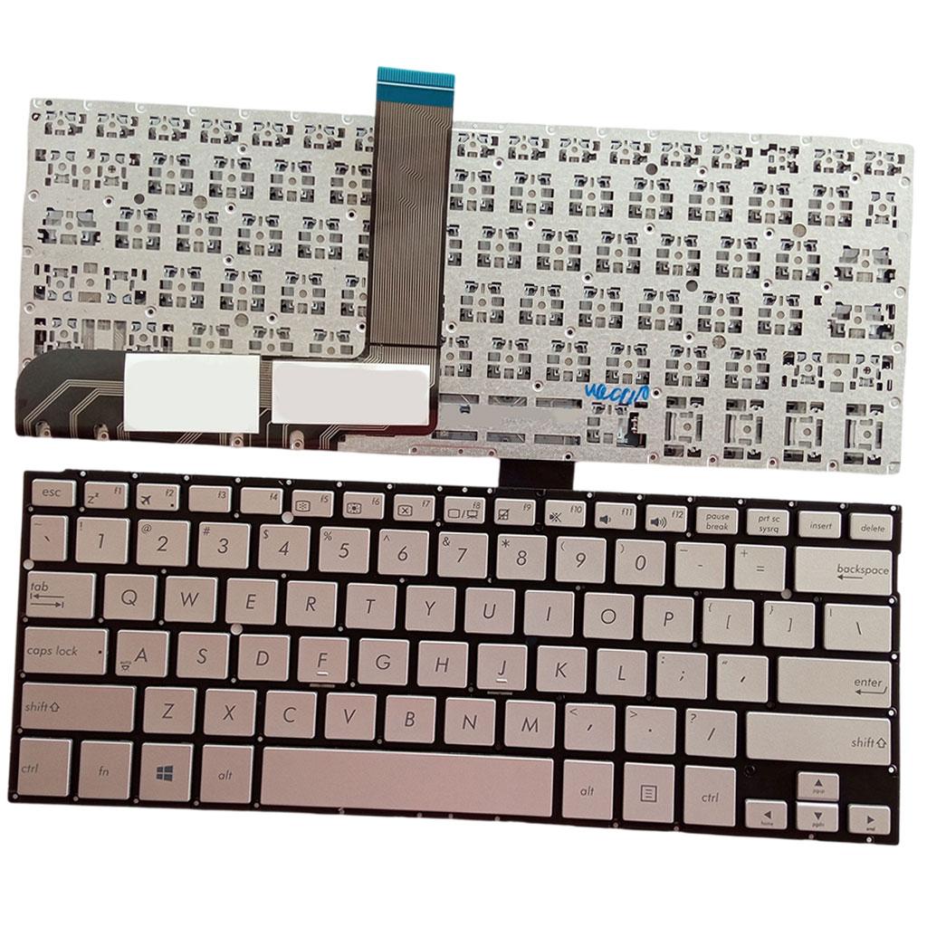 Keyboard US Layout Ergonomic Accessories Silver Basic for ASUS TP300 TP300L