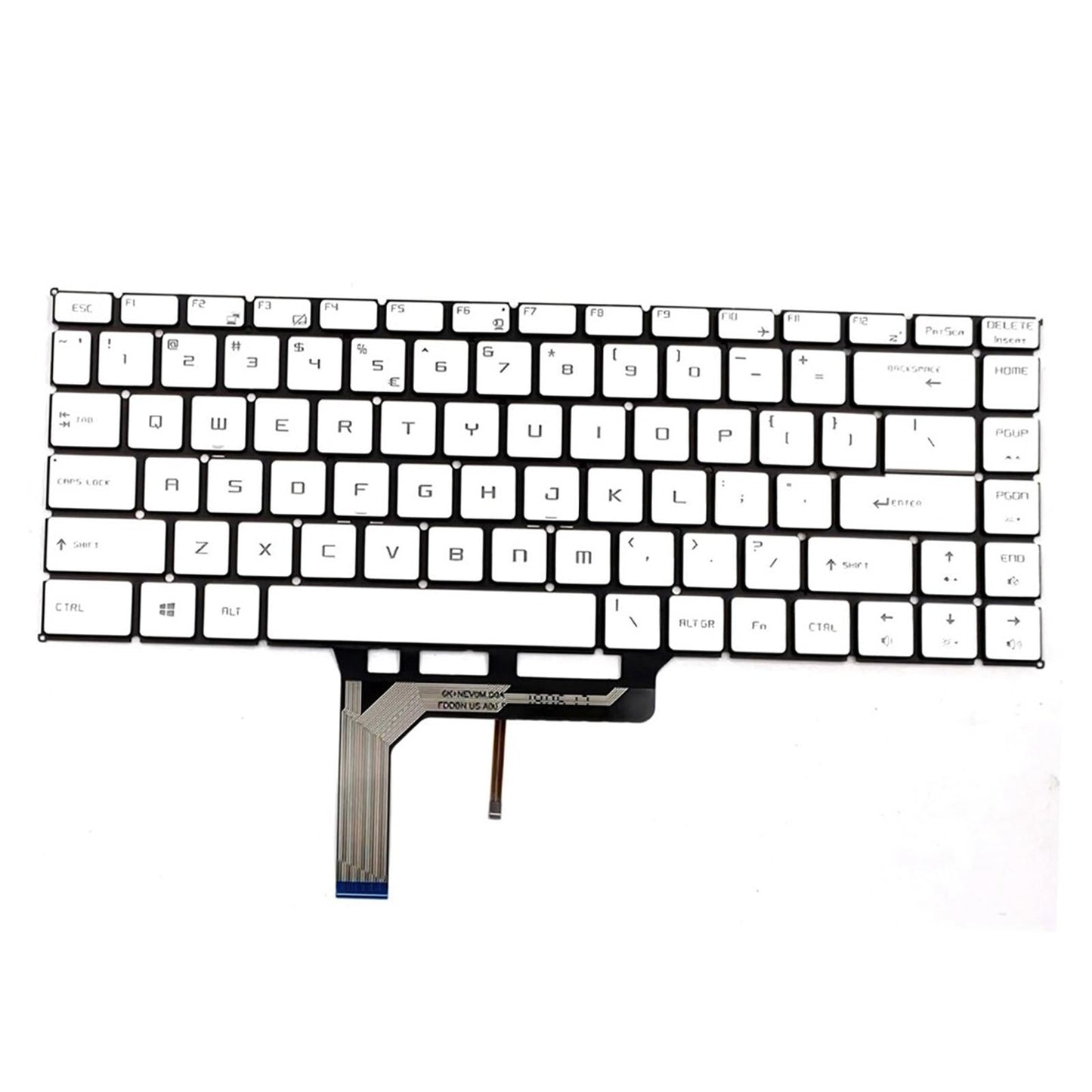 Keyboard US Layout Simple Ergonomic Mechanical for MSI GS65 Stealth 8SG