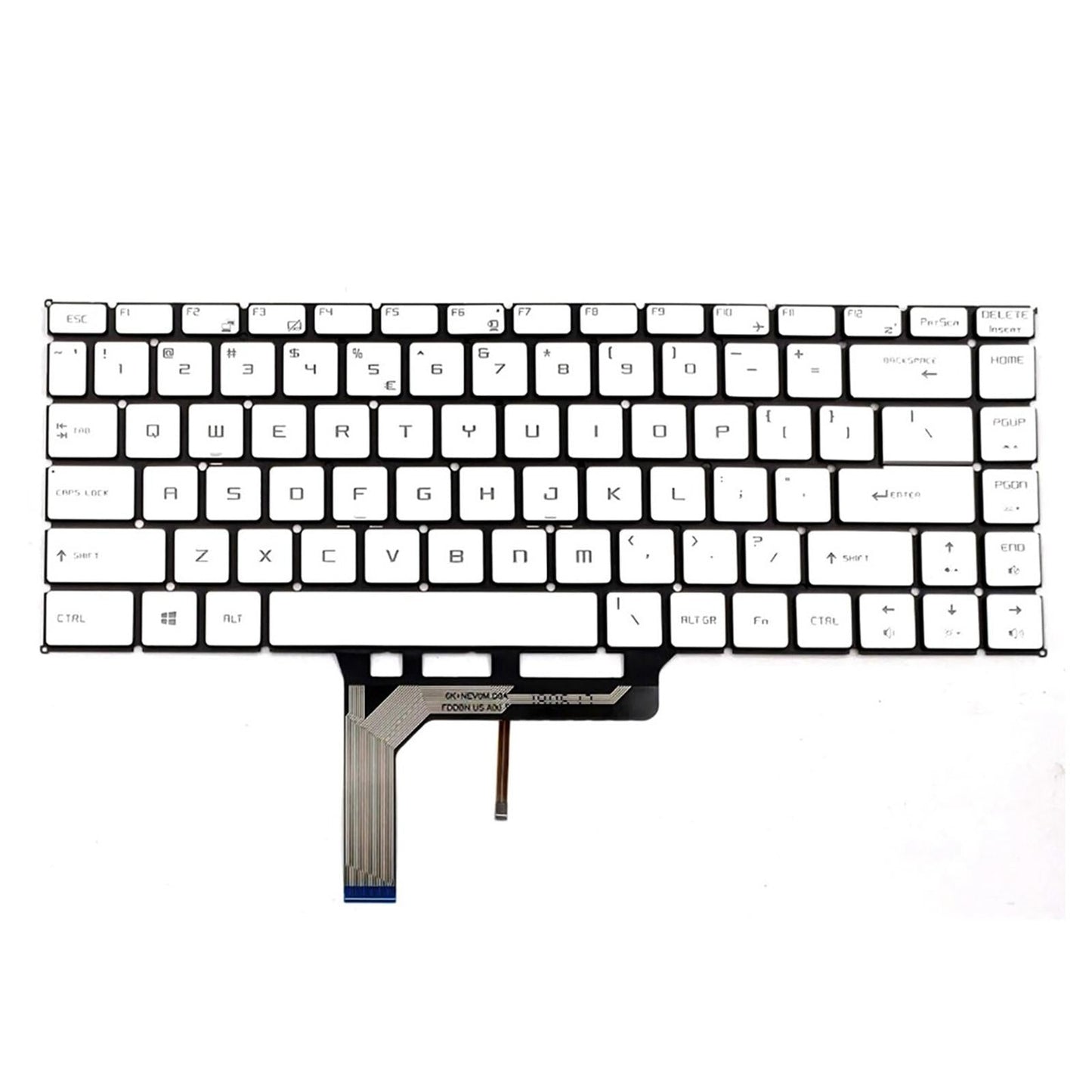 Keyboard US Layout Simple Ergonomic Mechanical for MSI GS65 Stealth 8SG