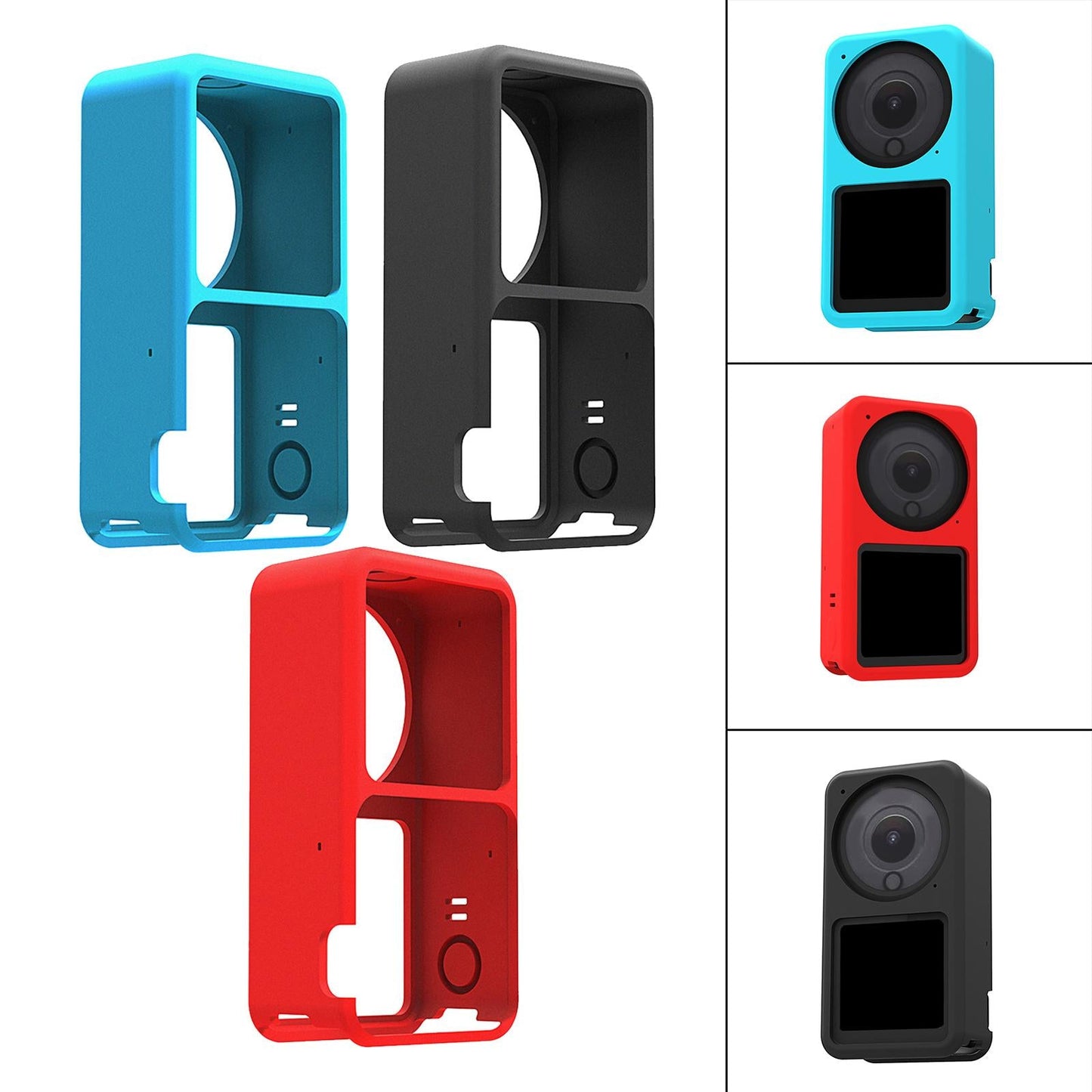 Silicone Case Action Sports Attachments Direct Fit for DJI Action 2 Black