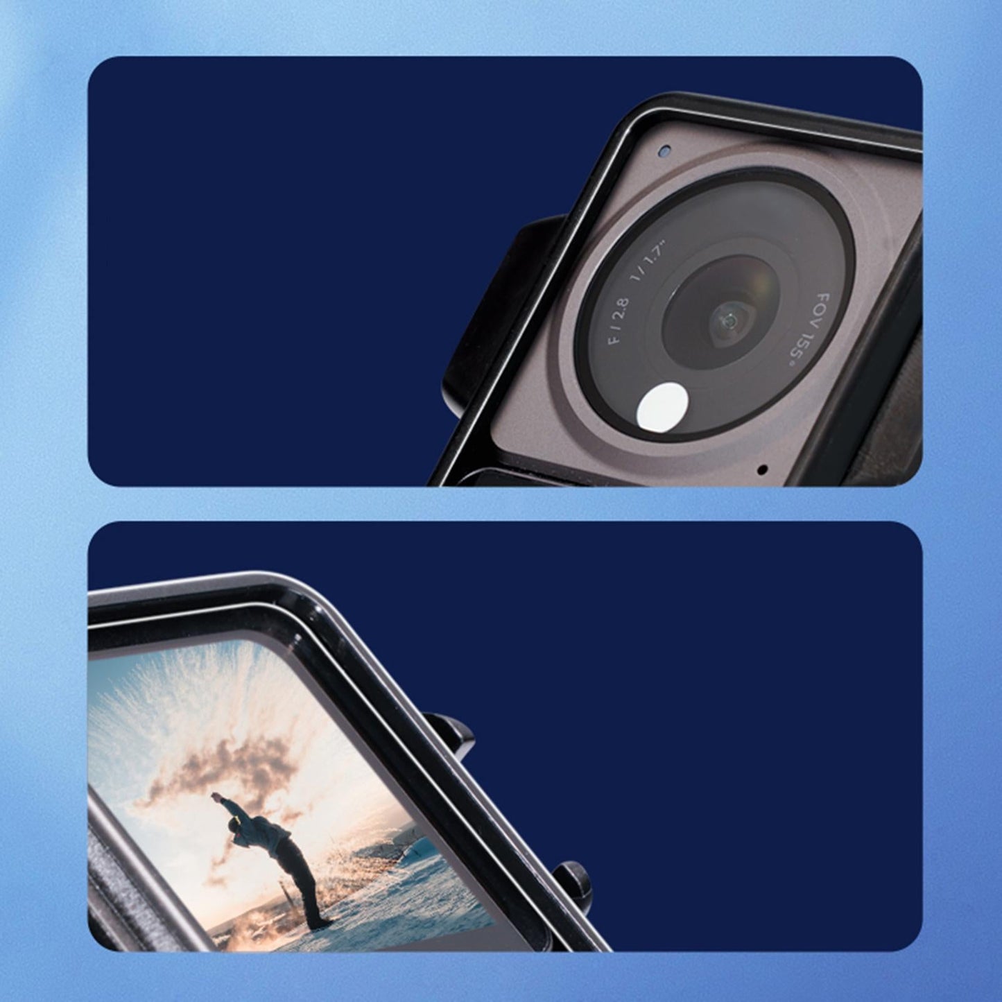 Camera Body Protection Frame Plastic for DJI Action 2 Dual-Screen Camera