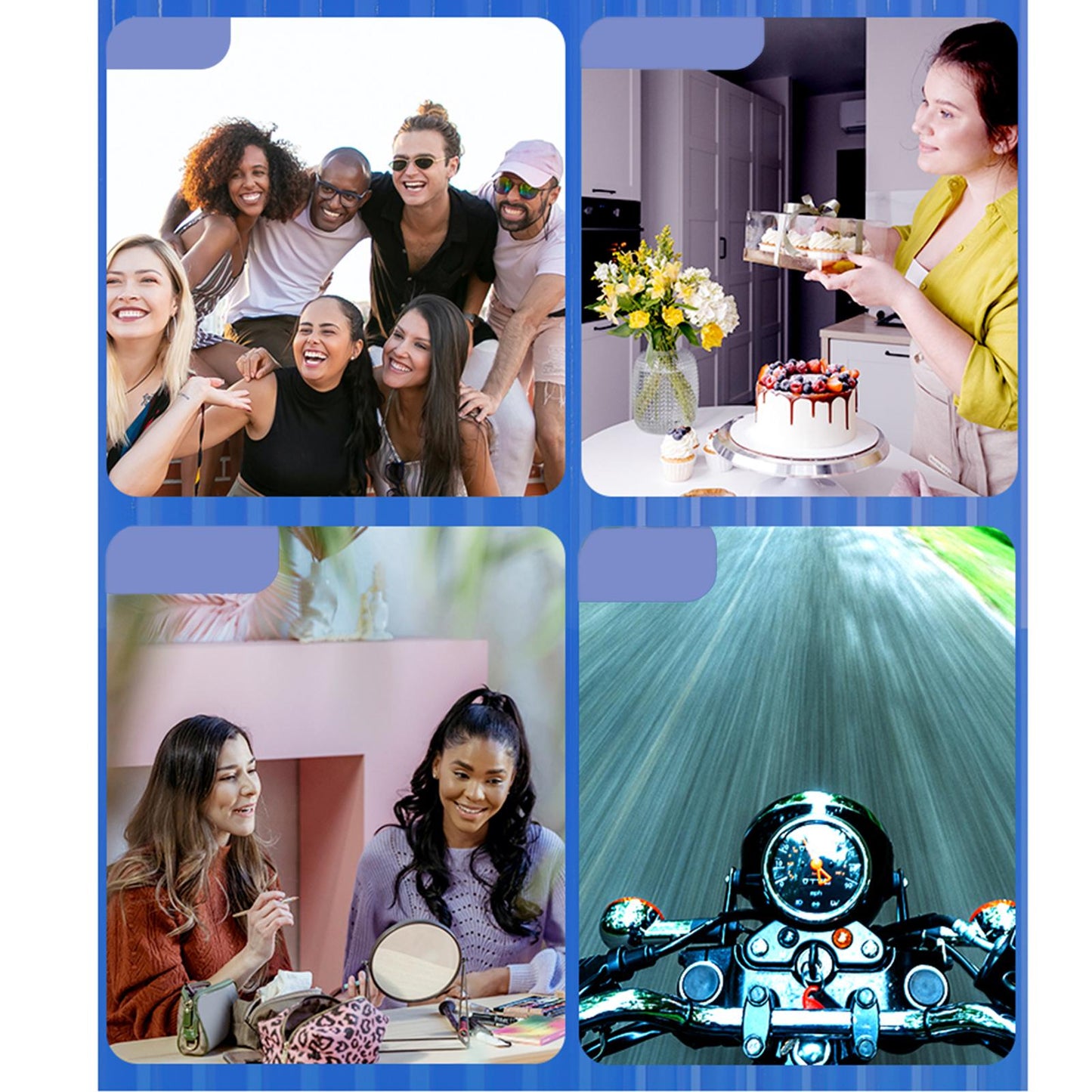 Camera Body Protection Frame Plastic for DJI Action 2 Dual-Screen Camera