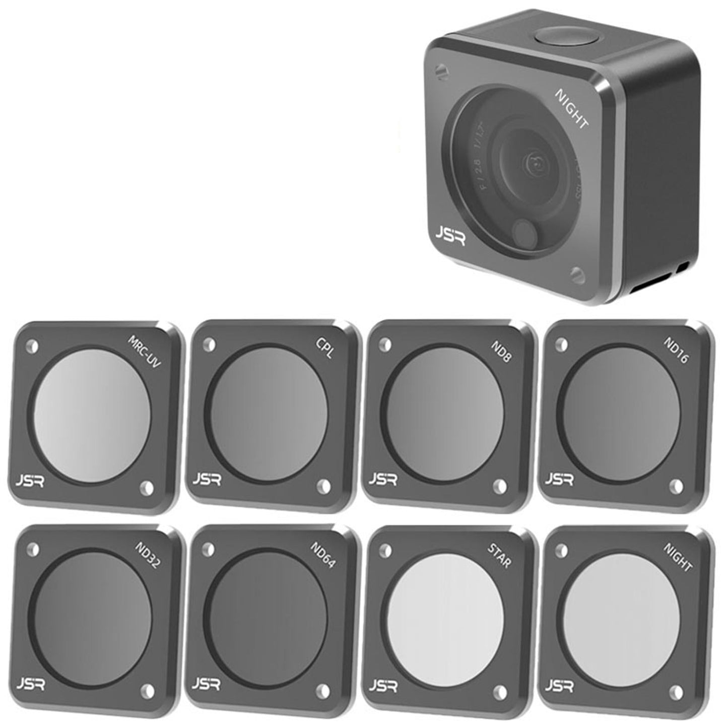 Filter Multi-Resistant Multi-Layer Coating for DJI Action 2 Camera Photos NIGH anti light harm