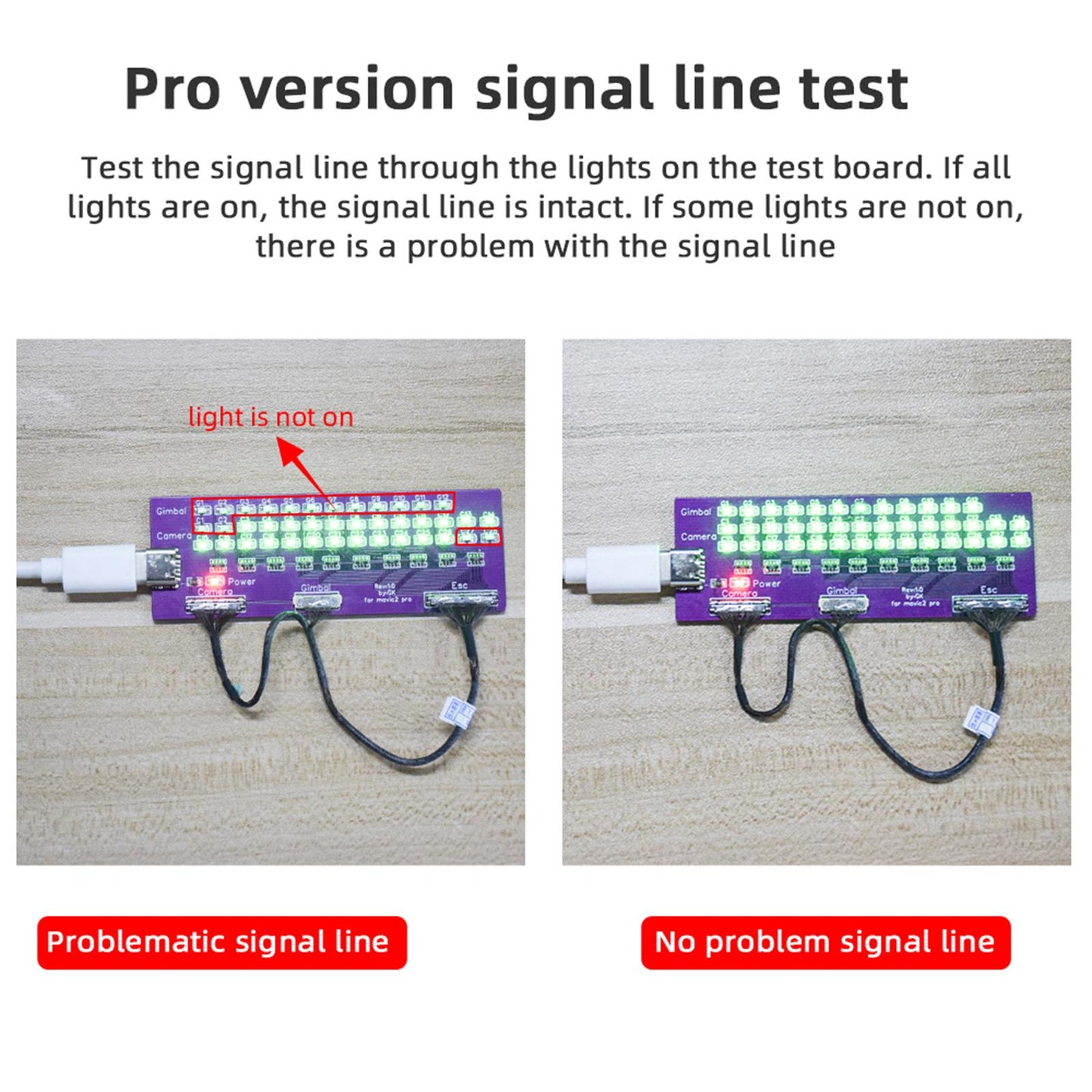 Signal Cable Test Tool Accessories for DJI Mavic 2 Drone Signal Line Premium