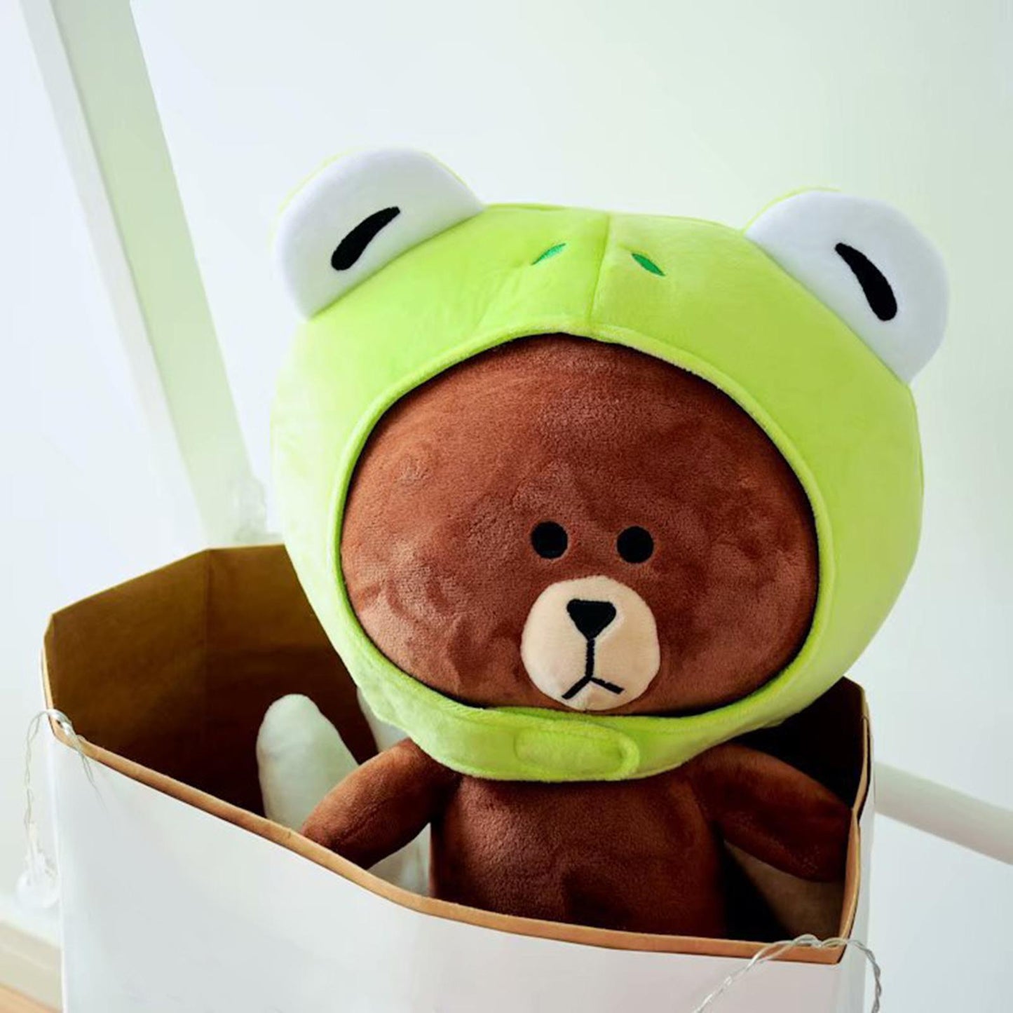 Plush Frog Hat Cartoon Novelty Funny Animal for Costume Halloween Winter Ski