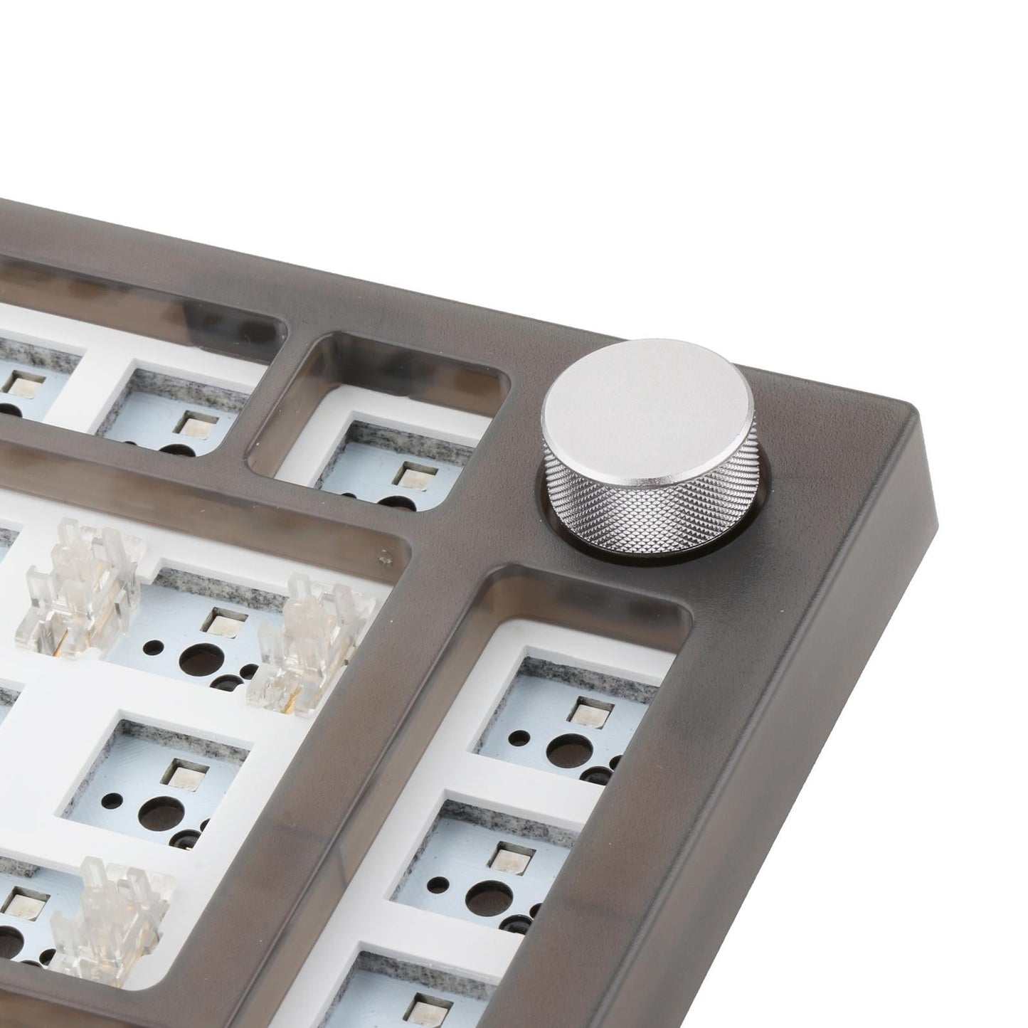 NT75 3/5pin hot swap Gasket mechanical keyboard DIY kit Smokey Black