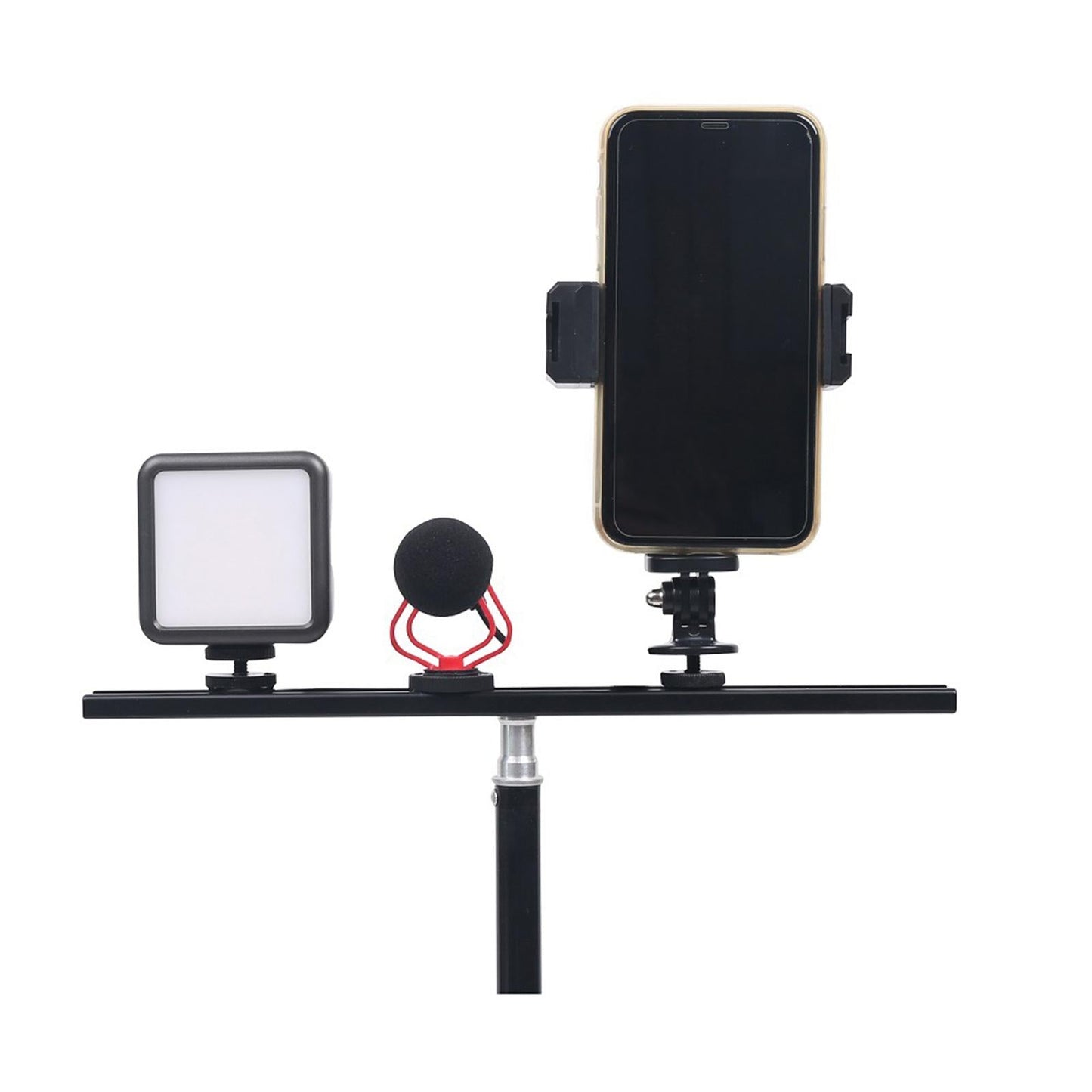 Cold Shoe Mount 1/4 3/8 Adapter Screw Holes for Microphone Gimbal Camera