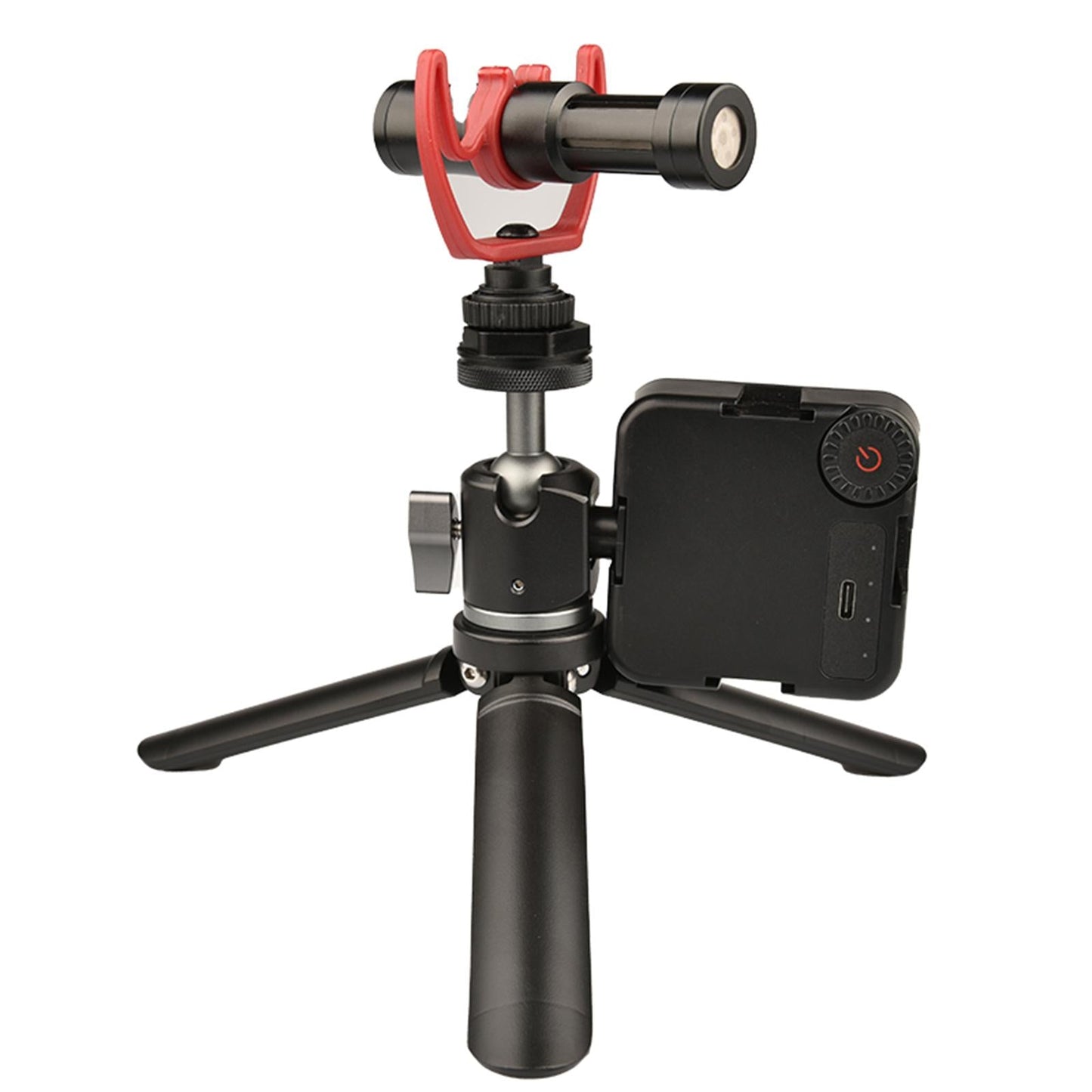 Swivel Mini Ball Head Tripod Mount with Removable 1/4 Cold Shoe for DSLR"