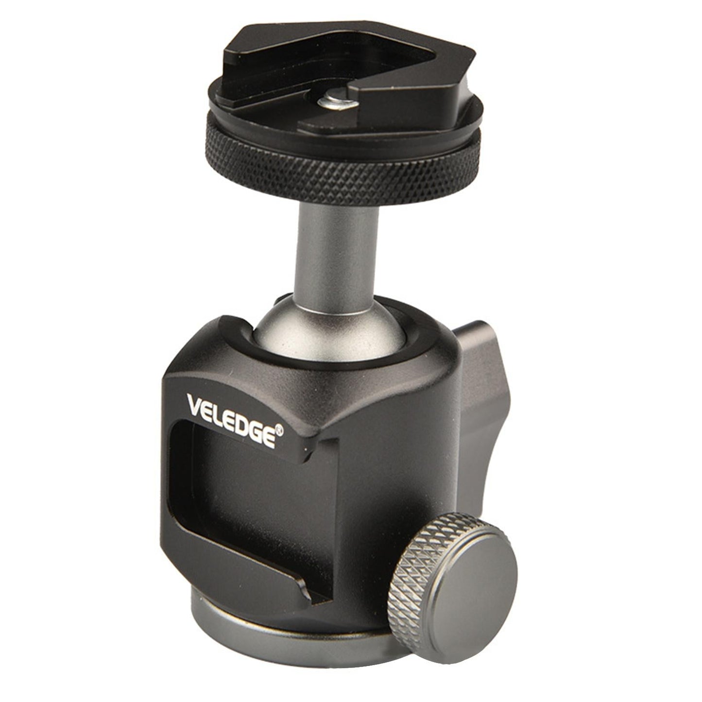 Swivel Mini Ball Head Tripod Mount with Removable 1/4 Cold Shoe for DSLR"