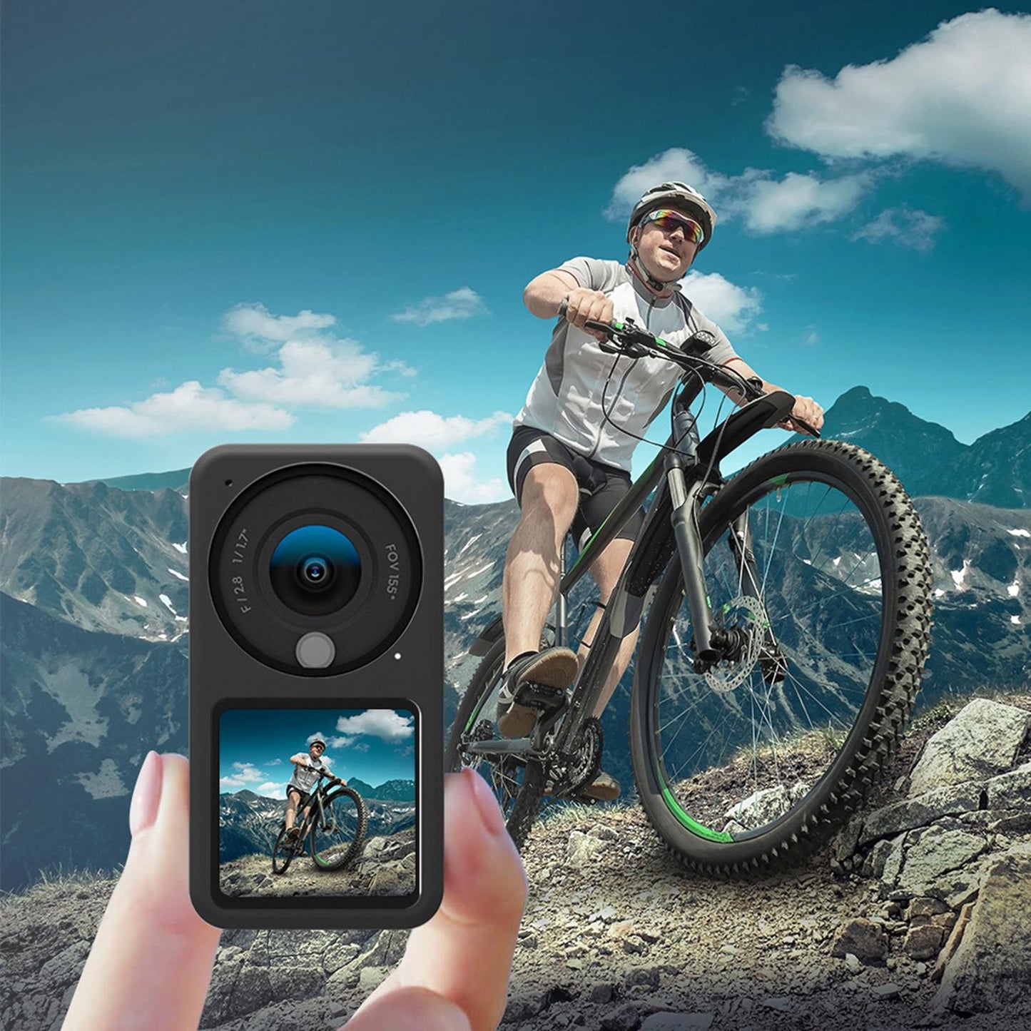 Camera Case Protector Vlogging Camera Accessories for DJI Action 2 black