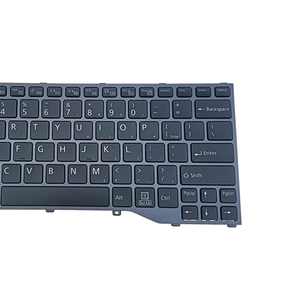 Keyboard Replaces US Backlit Black Computer for Fujitsu Lifebook U729x U728