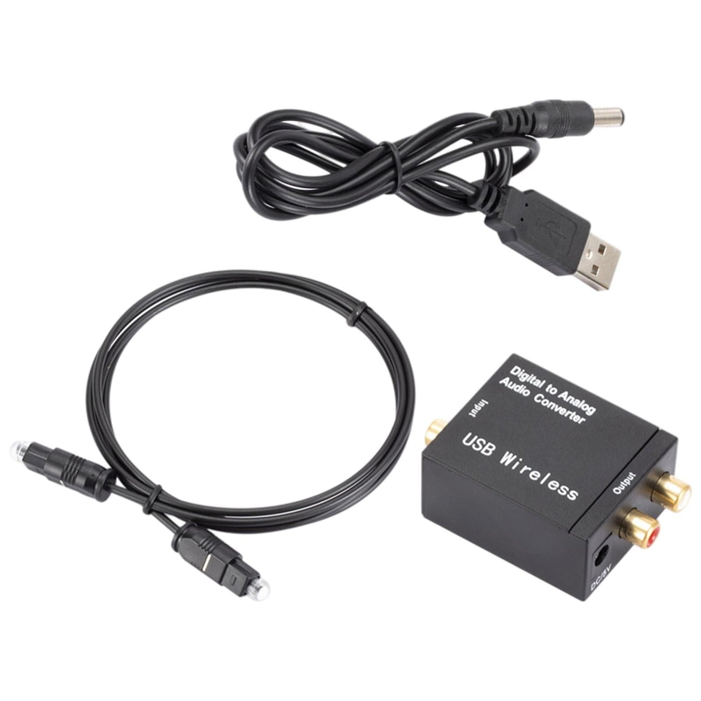 Digital to Analog Audio Converter Optical Coax Coaxial Toslink to Analog