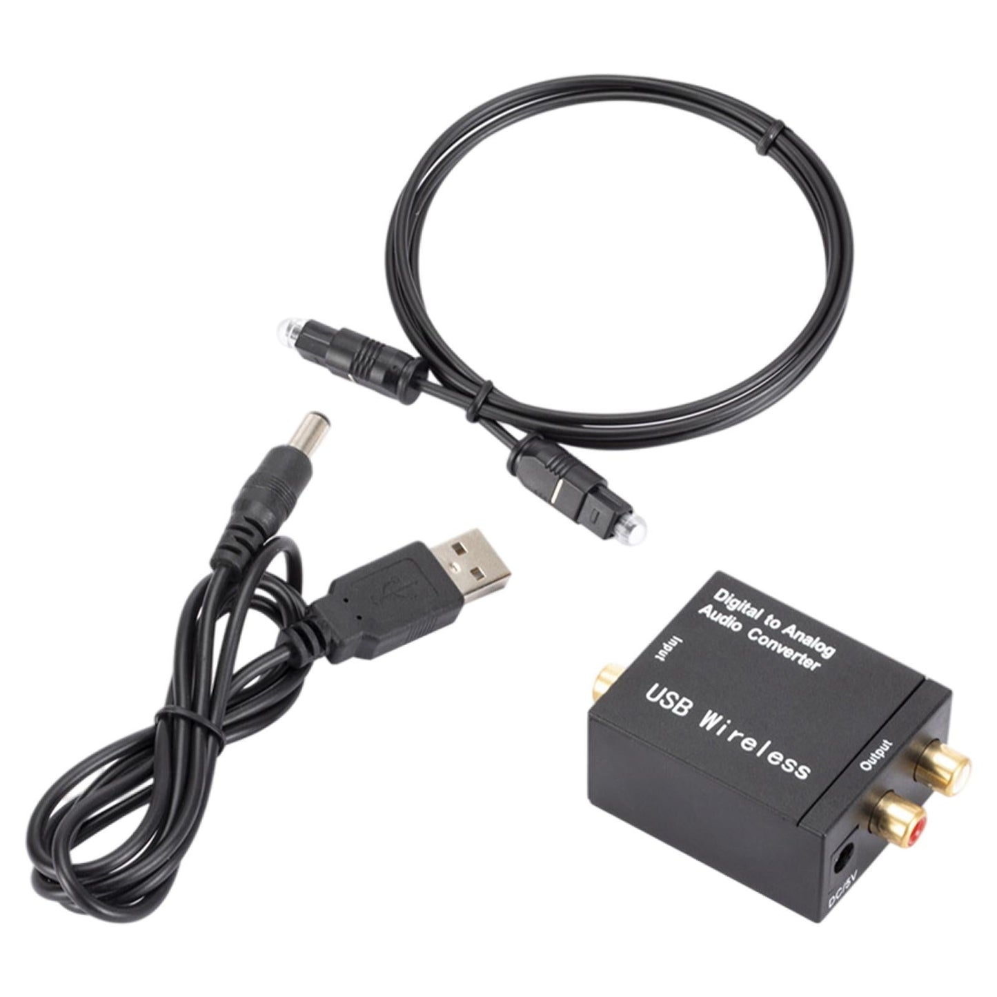 Digital to Analog Audio Converter Optical Coax Coaxial Toslink to Analog