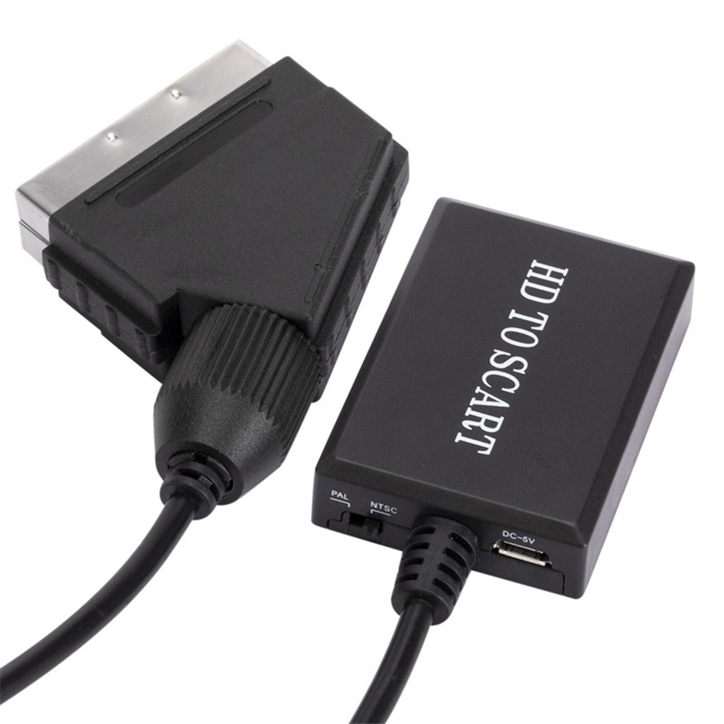 HDMI to SCART Converter 1080P for HD TV STB Sky Crt TVs with USB Power Cable