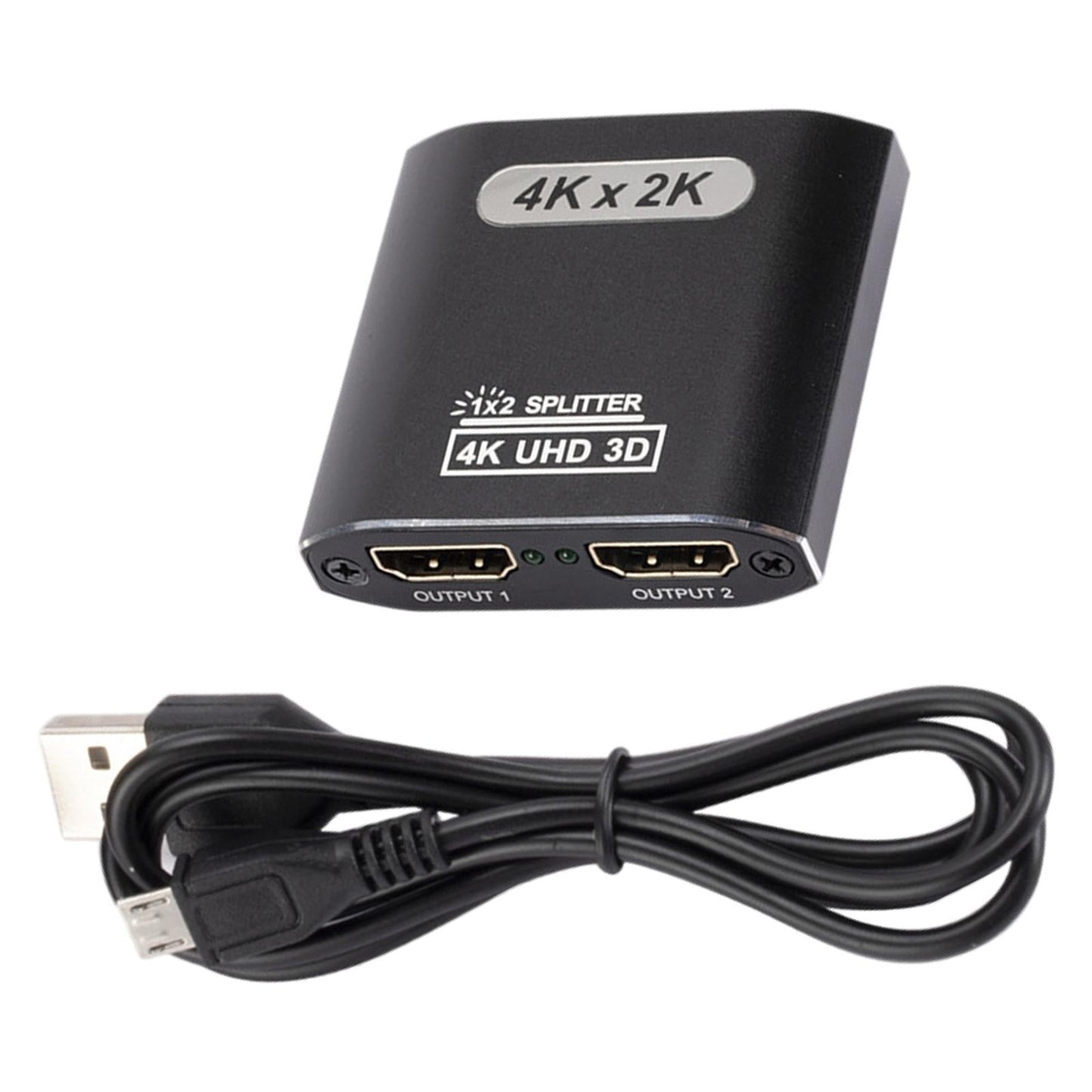 1x2 4K 60Hz 1080P High Speed HDMI Splitter 1 in 2 Out DVD PC TV Use