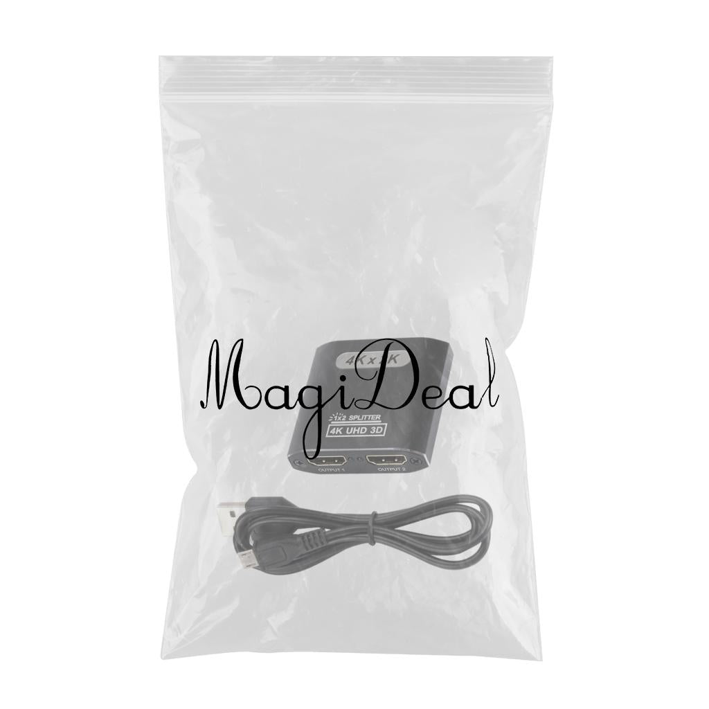 1x2 4K 60Hz 1080P High Speed HDMI Splitter 1 in 2 Out DVD PC TV Use