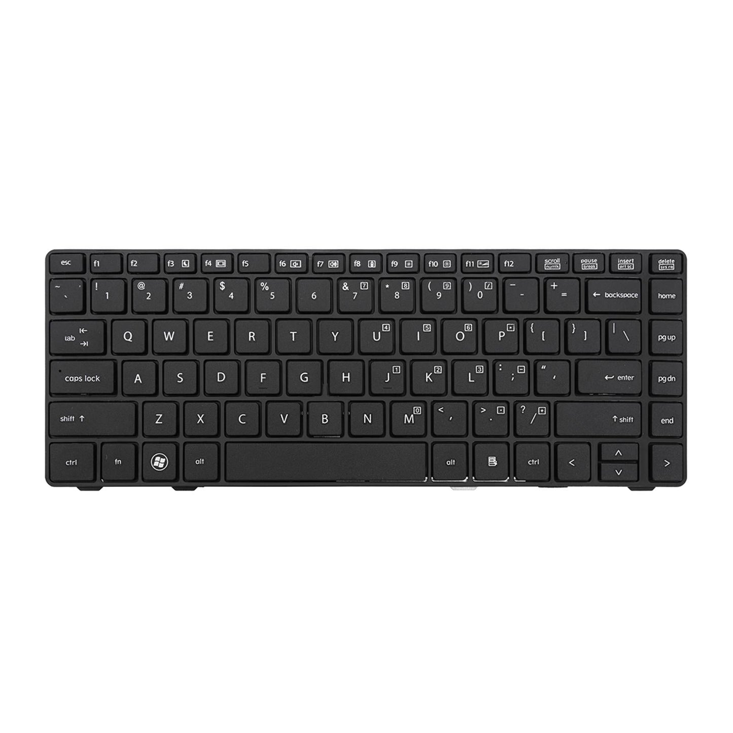 for HP Elitebook 8460P Replacement Keyboard US Layout Black Replace Cover
