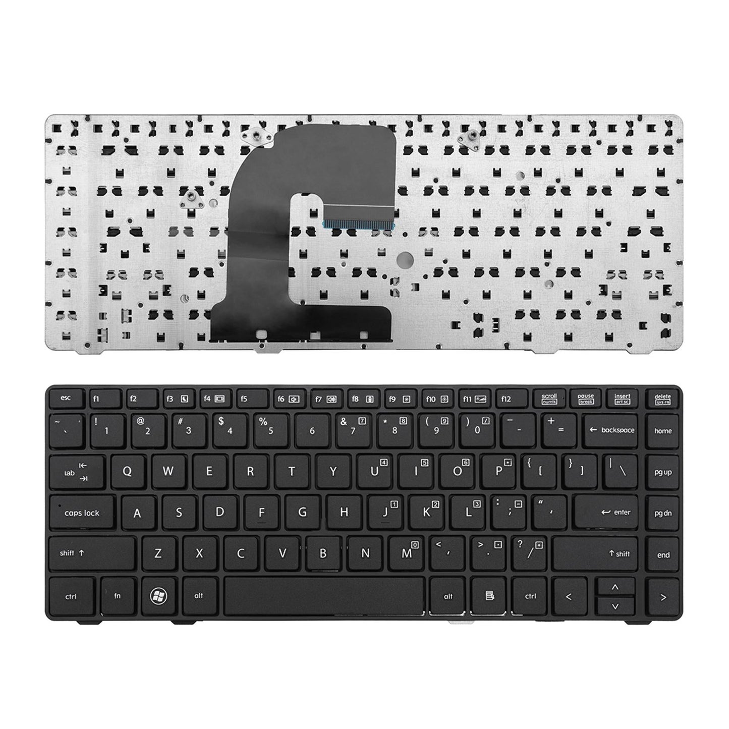 for HP Elitebook 8460P Replacement Keyboard US Layout Black Replace Cover