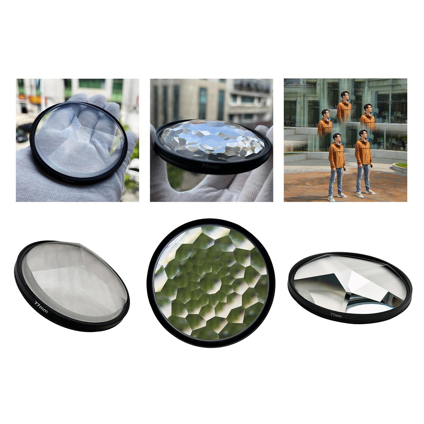 Effect Filter Photography Repeat 77mm Kaleidoscope Prism Tool Multi Faces