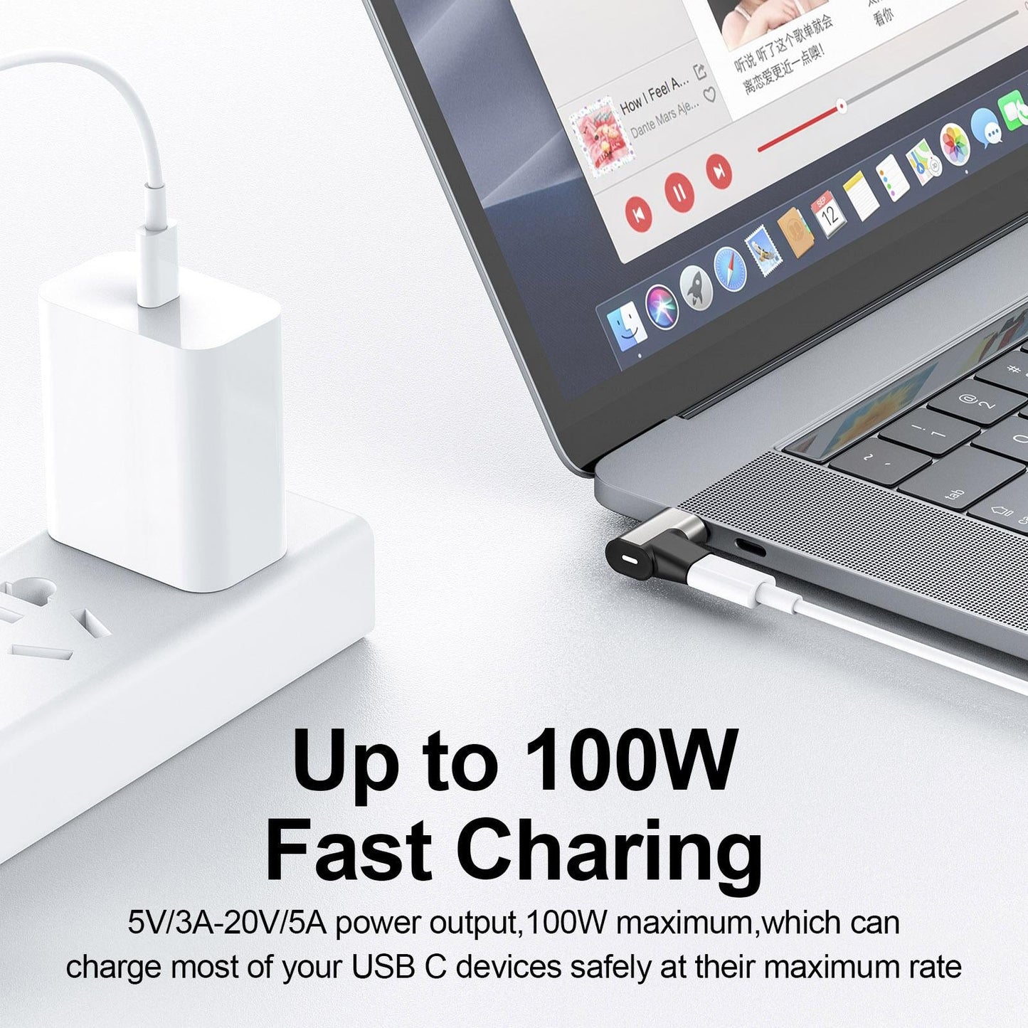 Charging Adapter Wide Use for Phone elbow Separate without magnetic
