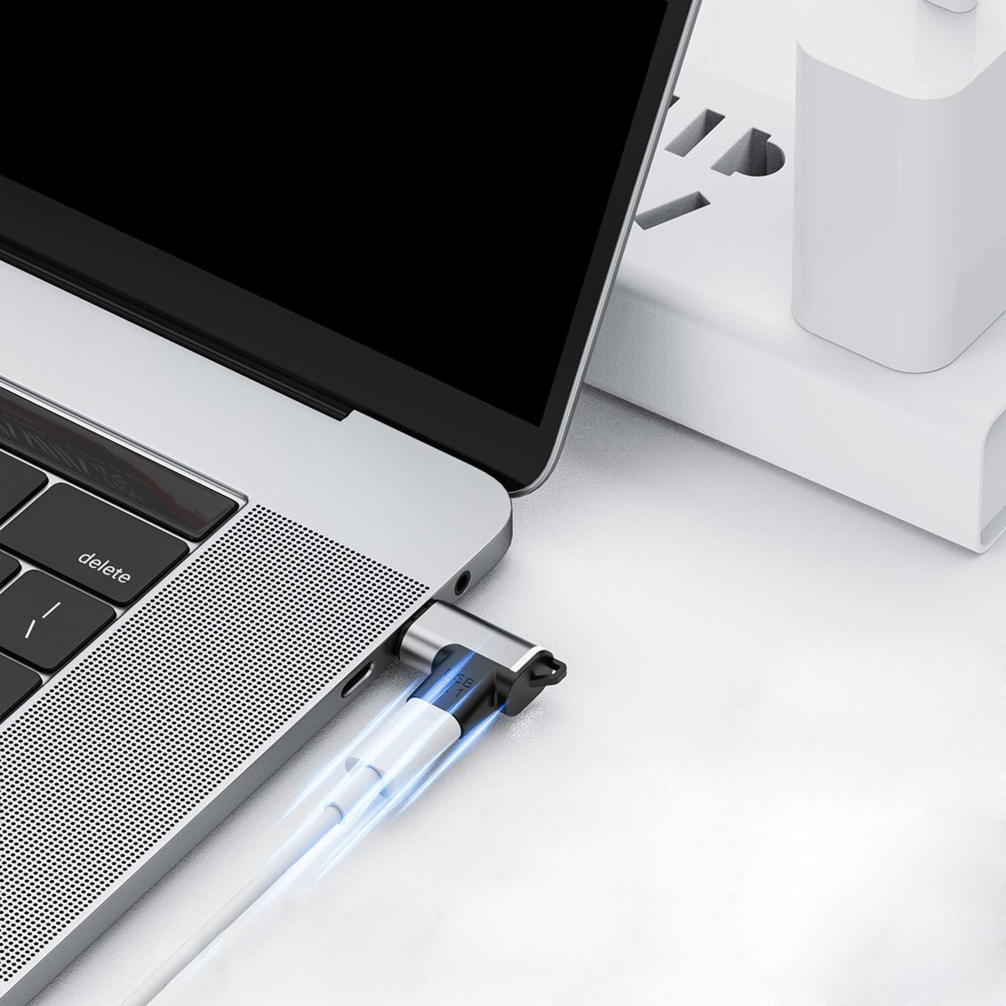 USB C Magnetic Adapter 24 Pins 4K Video Data Converter Magnetic Head