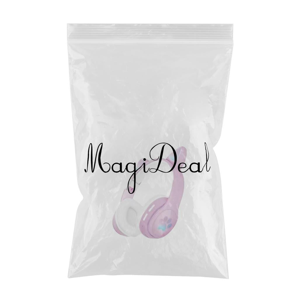 Over-Ear Headphones Foldable Soft Earmuffs High Sensitivity Sports Purple