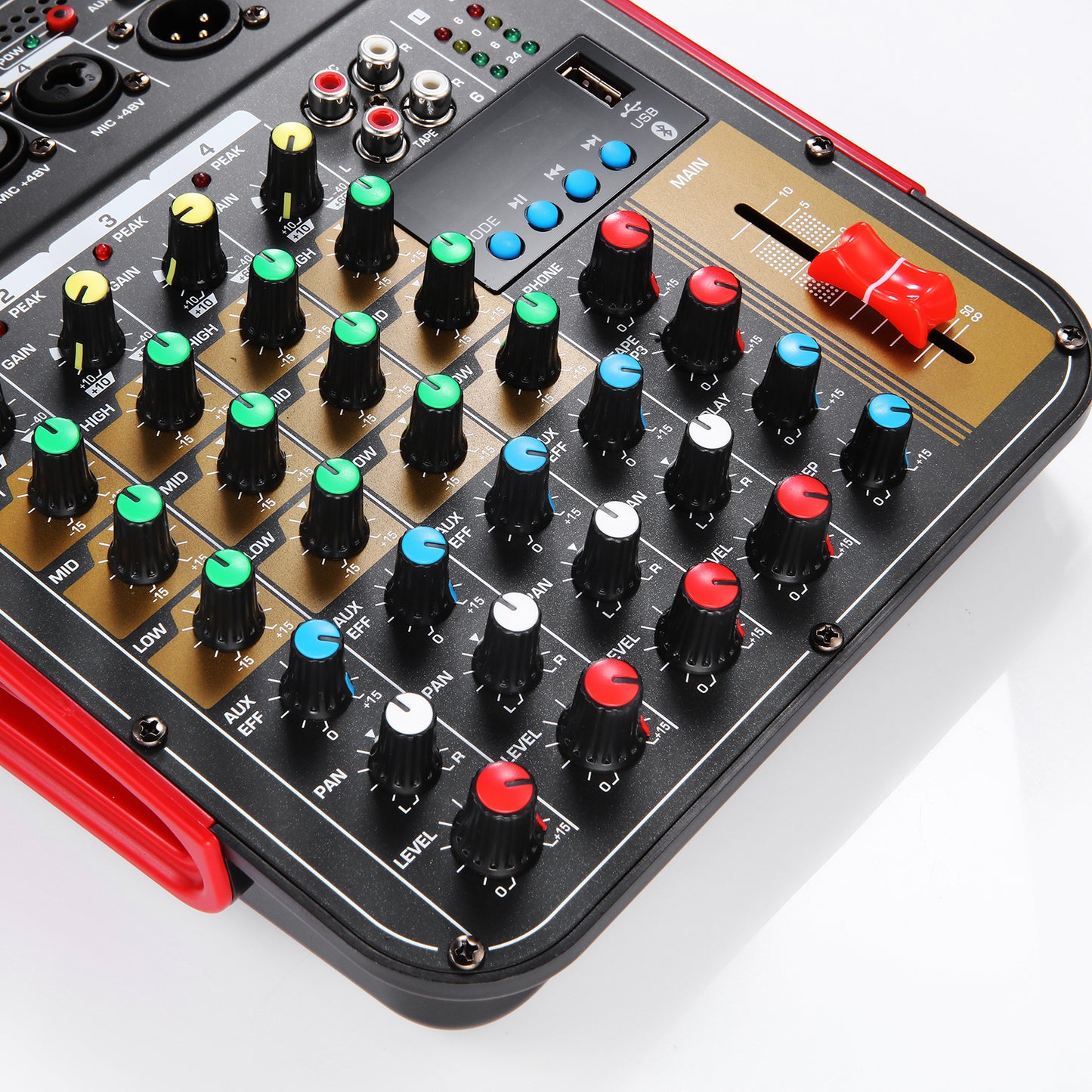 MG4 Mini Audio Mixer Sound Bluetooth Compact 4-Channe for Singing DJ Studio