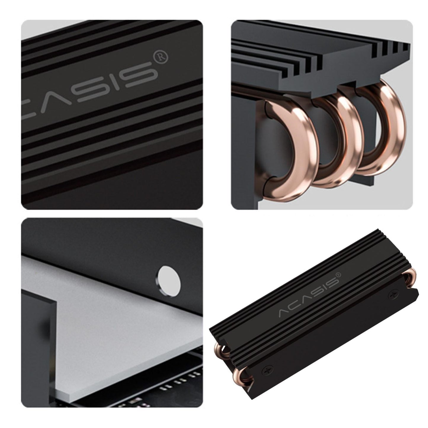 M.2 2280 SSD Heatsink Cooling Heat Sink W/ Cooling Pad for PC M.2 NVMe SSD