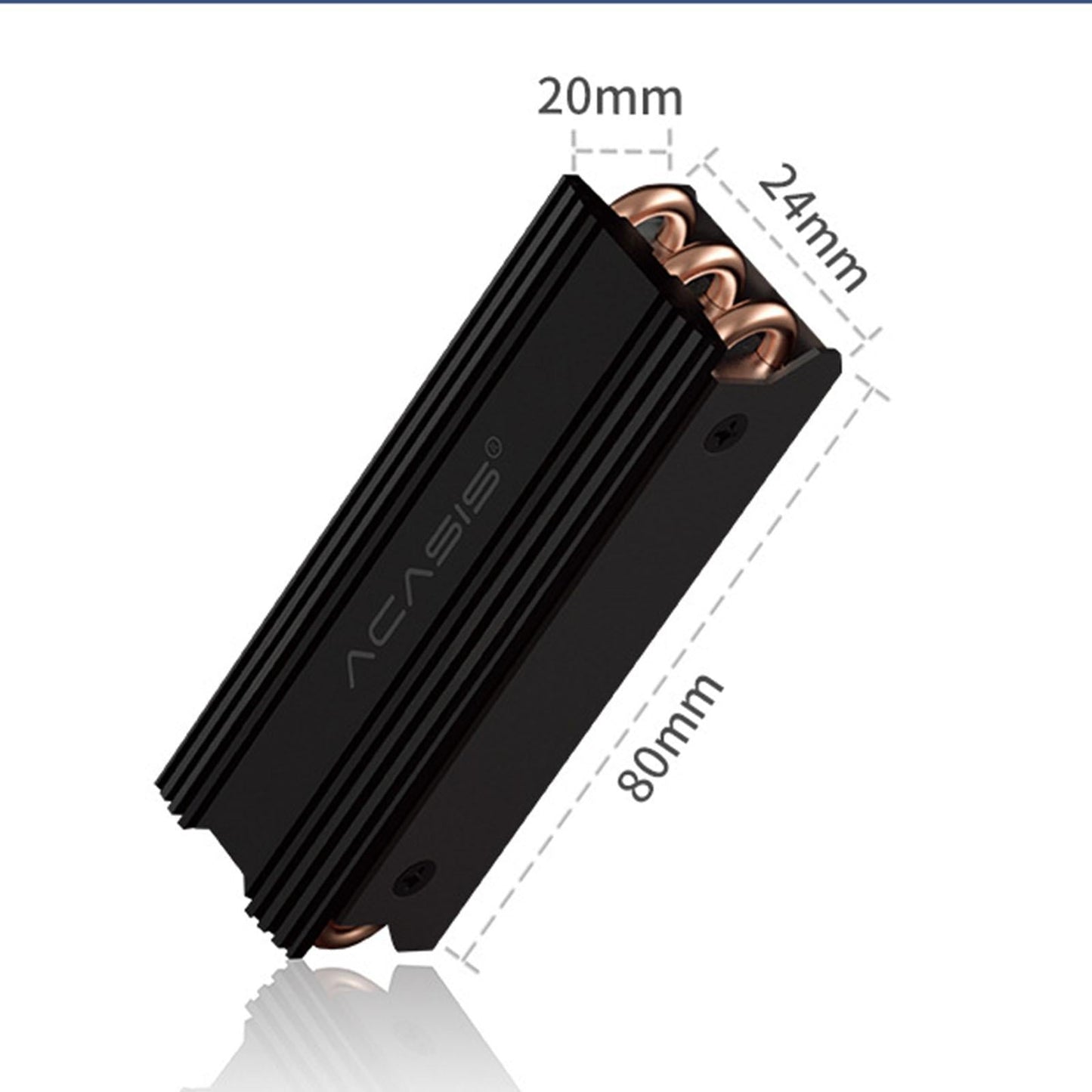 M.2 2280 SSD Heatsink Cooling Heat Sink W/ Cooling Pad for PC M.2 NVMe SSD