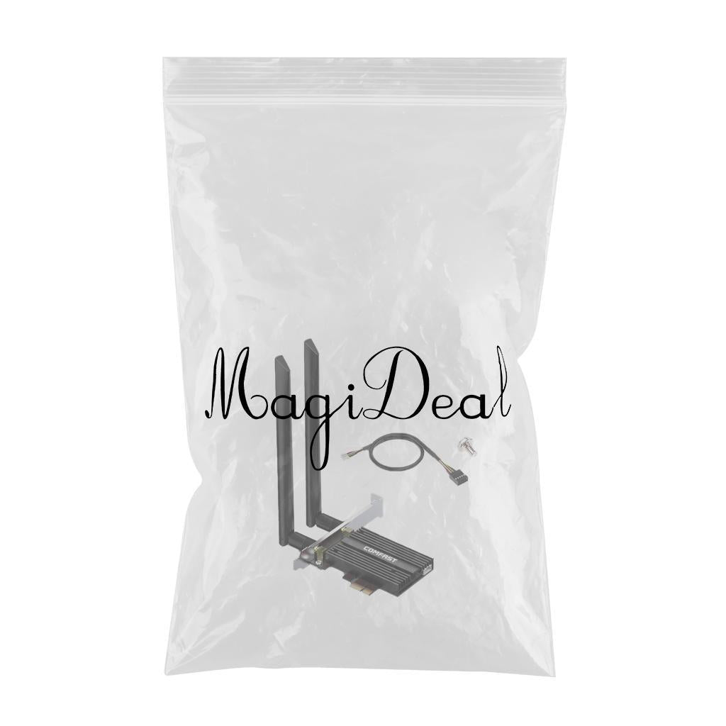 PCIe Network Card Wpa2 Wpa3 2.4GHz 5GHz 6GHz 2400Mbps for Desktop Computers