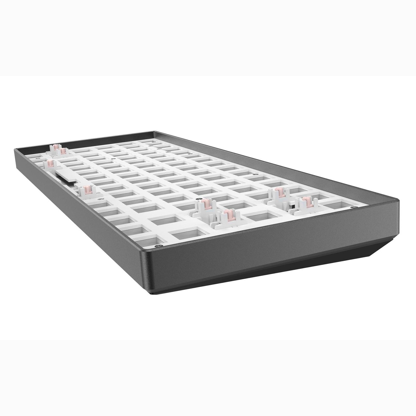 84 Key Modular Mechanical Keyboard Hot-Swappable with RGB light black gray