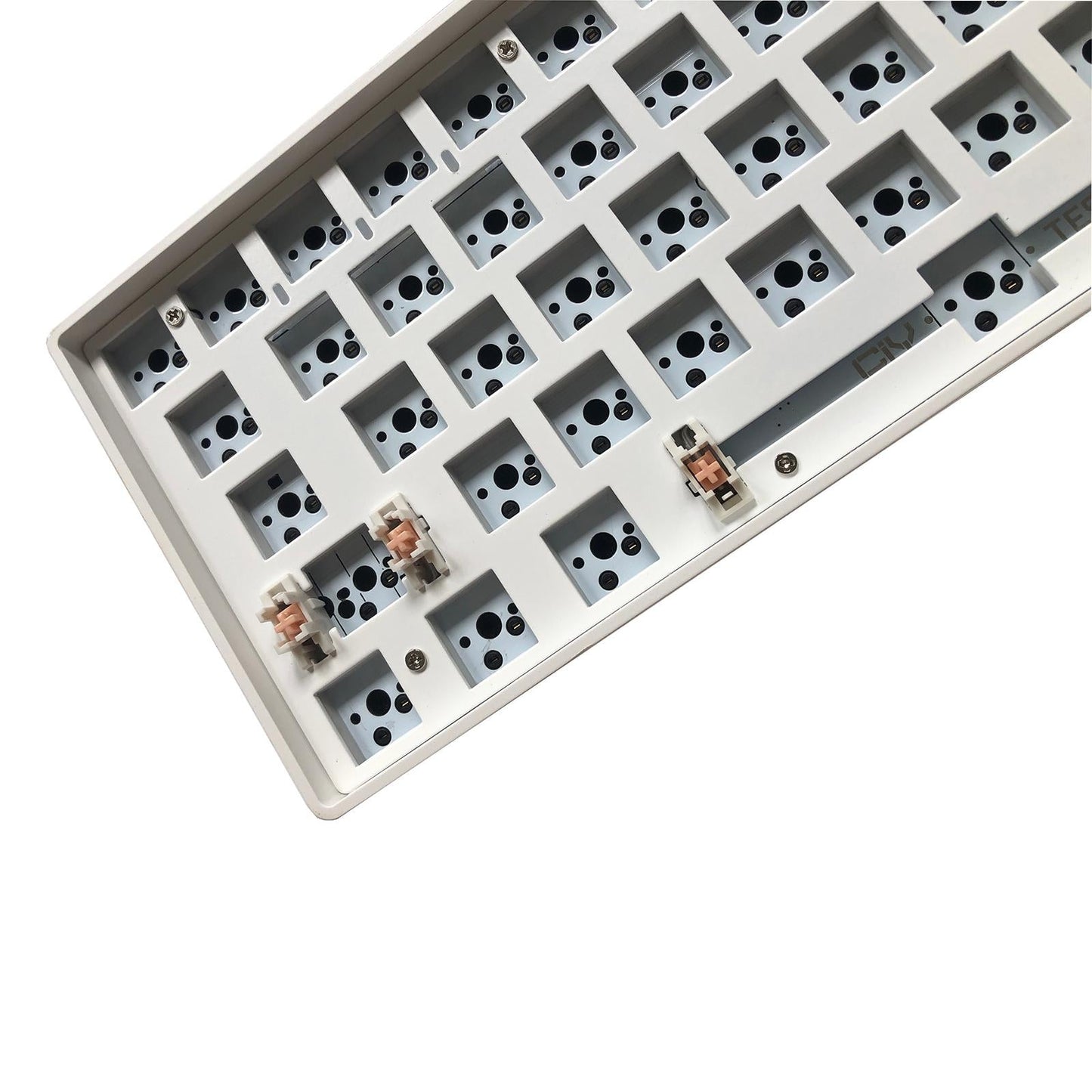 68 Keys Modular Mechanical Keyboard Plug and Play White for Mac Laptop