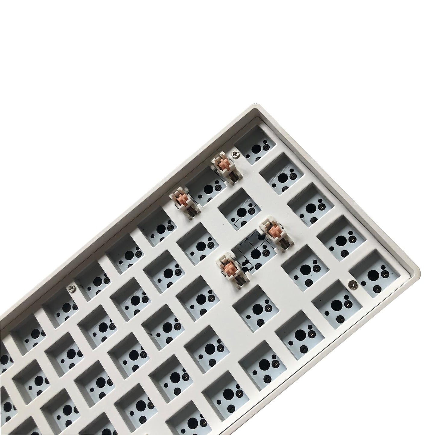 68 Keys Modular Mechanical Keyboard Plug and Play White for Mac Laptop