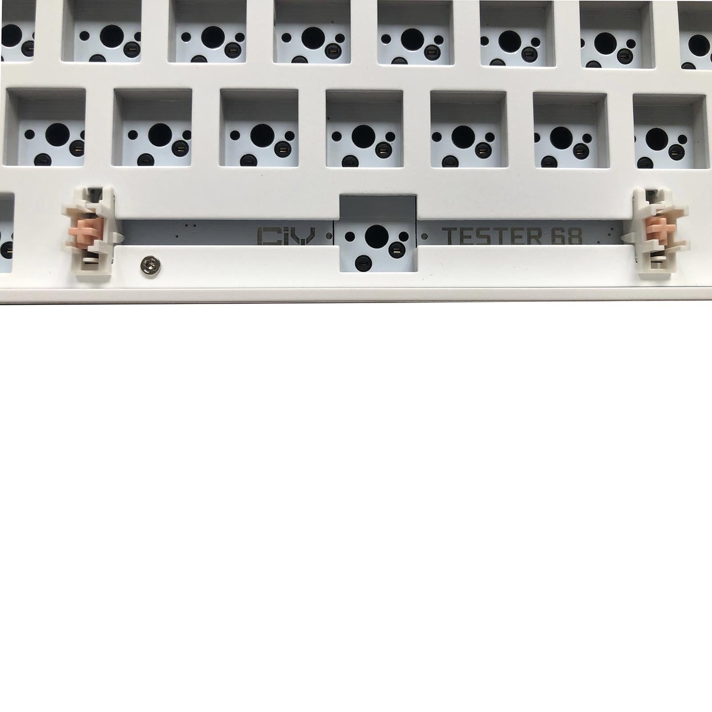 68 Keys Modular Mechanical Keyboard Plug and Play White for Mac Laptop