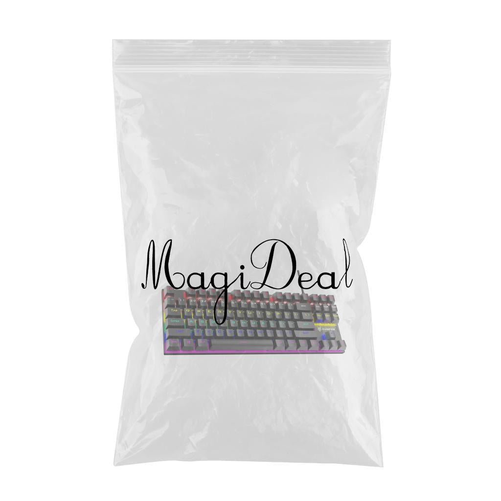 87 Keys Gaming Mechanical Keyboard Wired Rainbow Backlit Durable Non Slip B