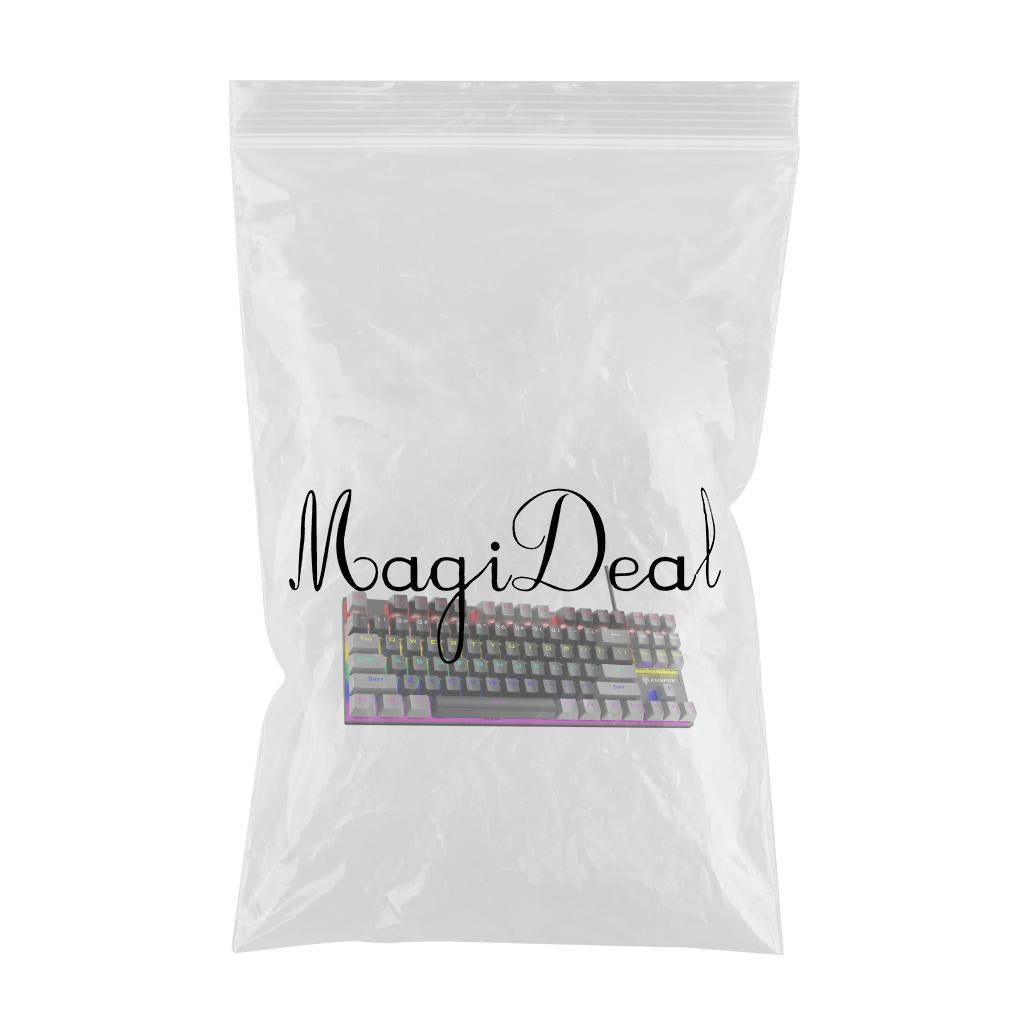 87 Keys Gaming Mechanical Keyboard Wired Rainbow Backlit Durable Non Slip J