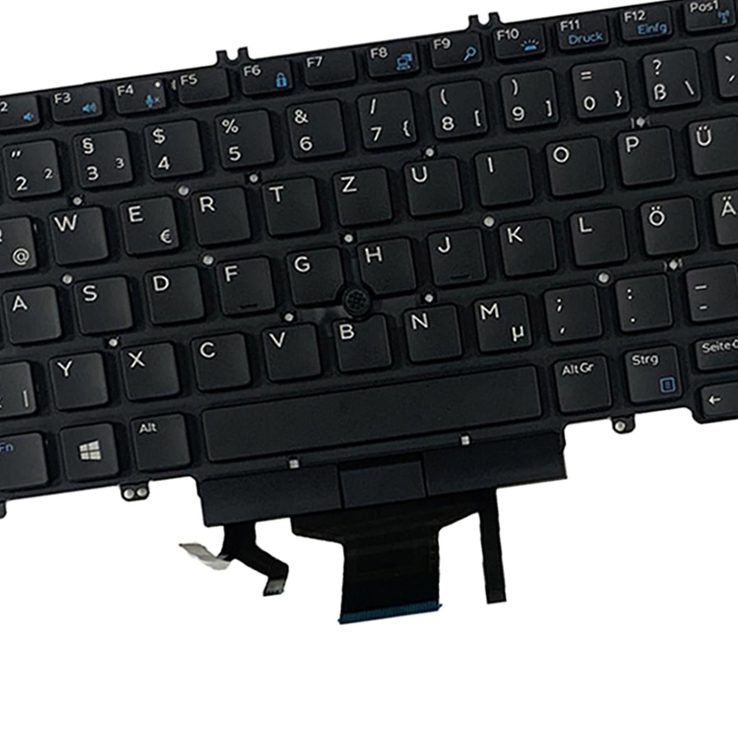 German Backlit Keyboard Spare Parts Black for Dell Precision 7530 7730