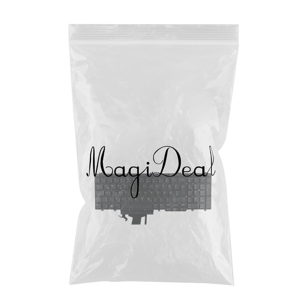 German Backlit Keyboard Spare Parts Black for Dell Precision 7530 7730