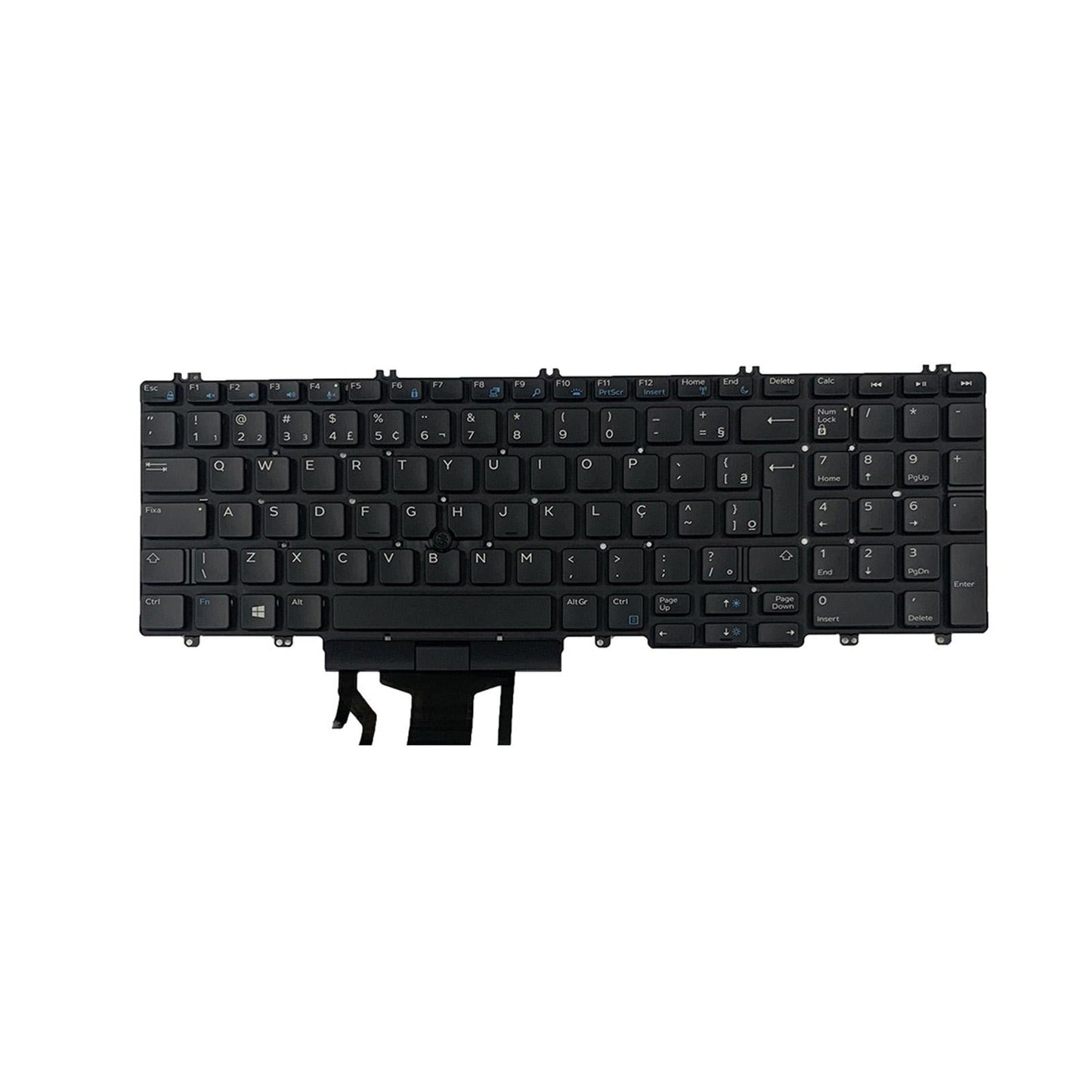 Laptop Keyboard Brazilian for Dell Precision 7530 E7530 M7530 Part