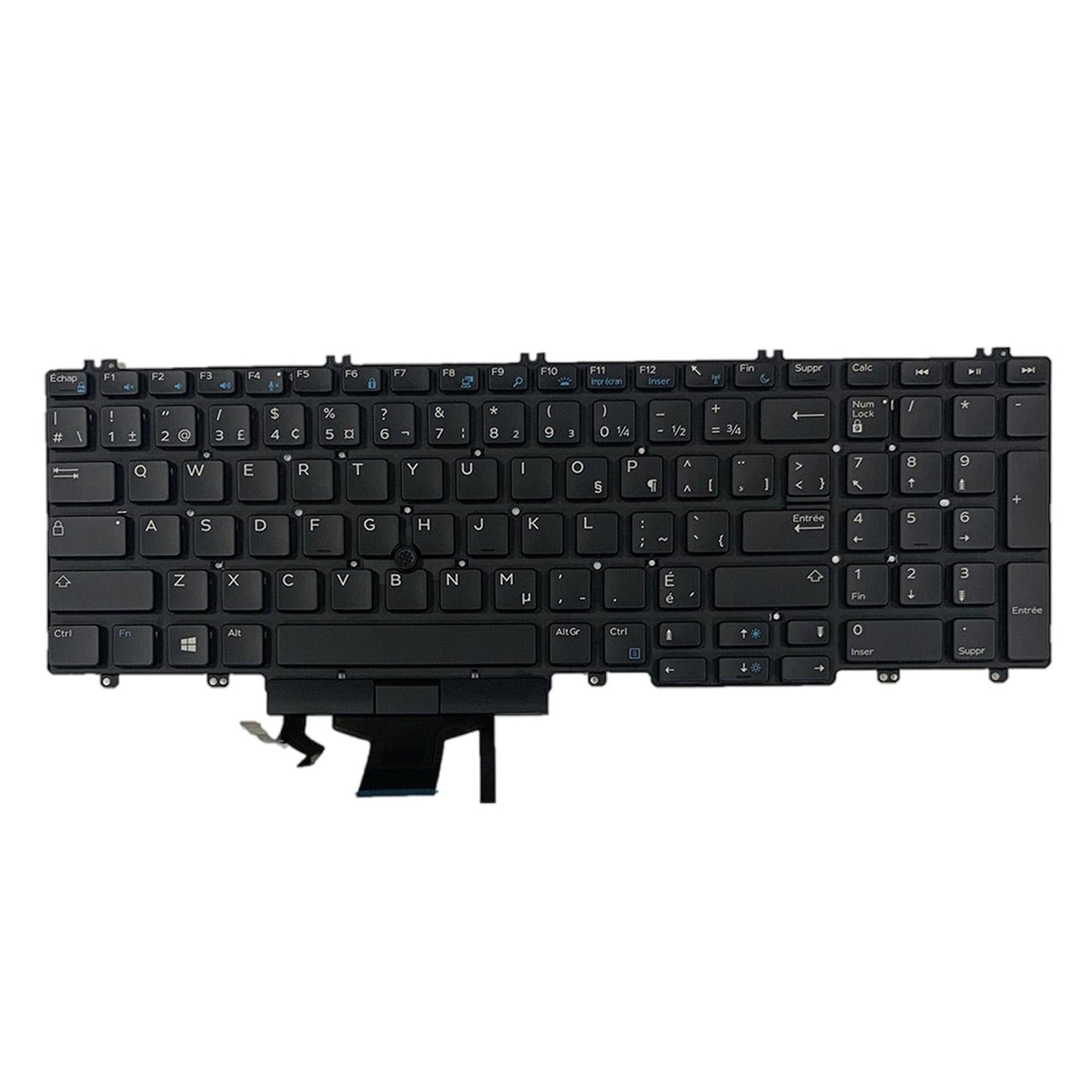CA Laptop Keyboard W/ Backlit French Layout for Dell Precision E7530 M7530
