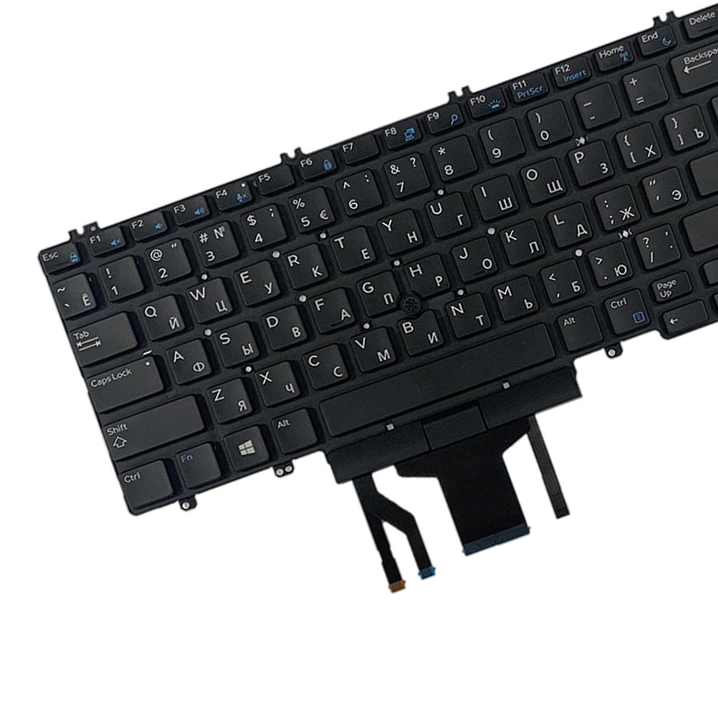 Russian Backlit Keyboards Slim for Dell Precision E7530 M7530 Laptops Black