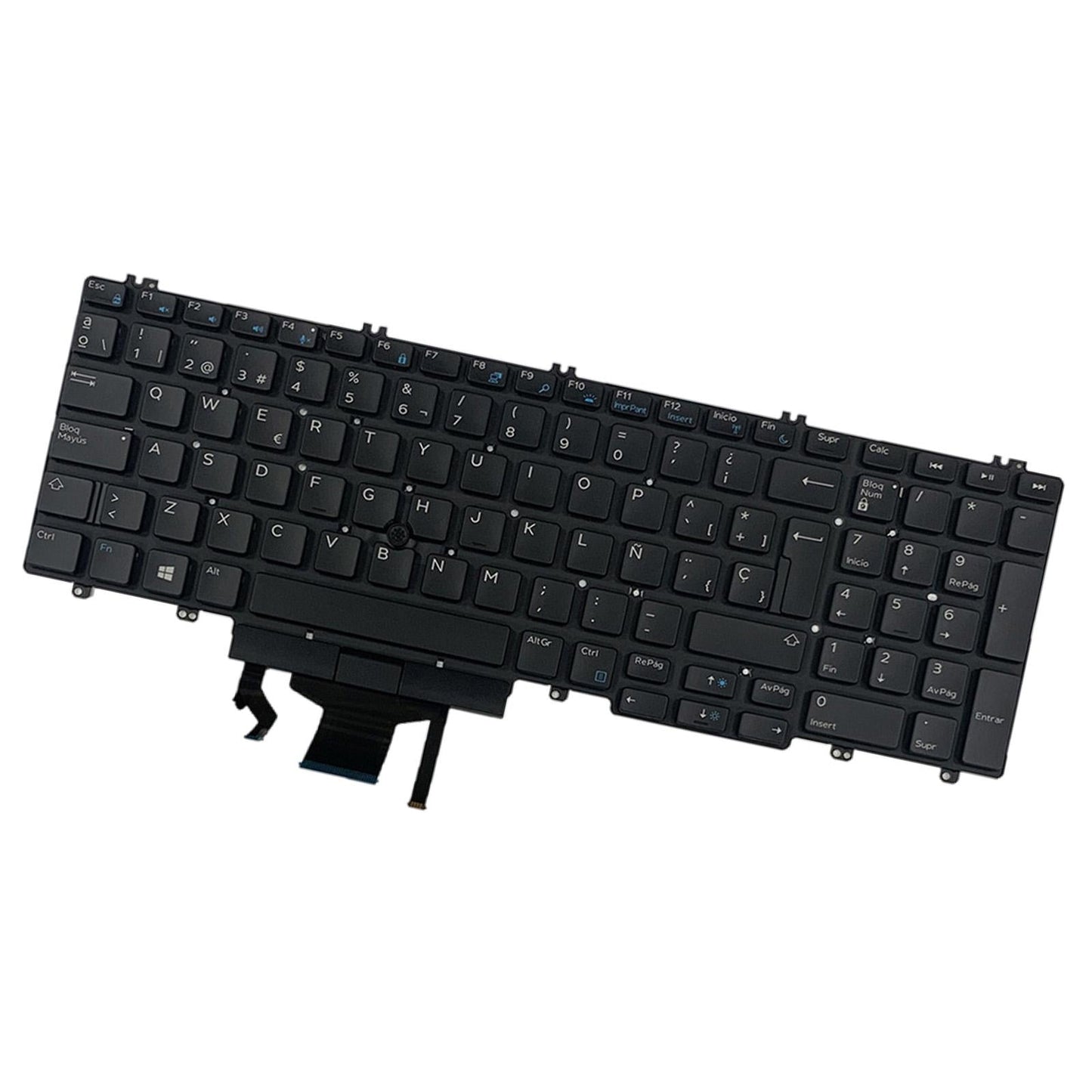 Spain Backlit Keyboard Premium Spanish Style Slim Black for Dell Precision