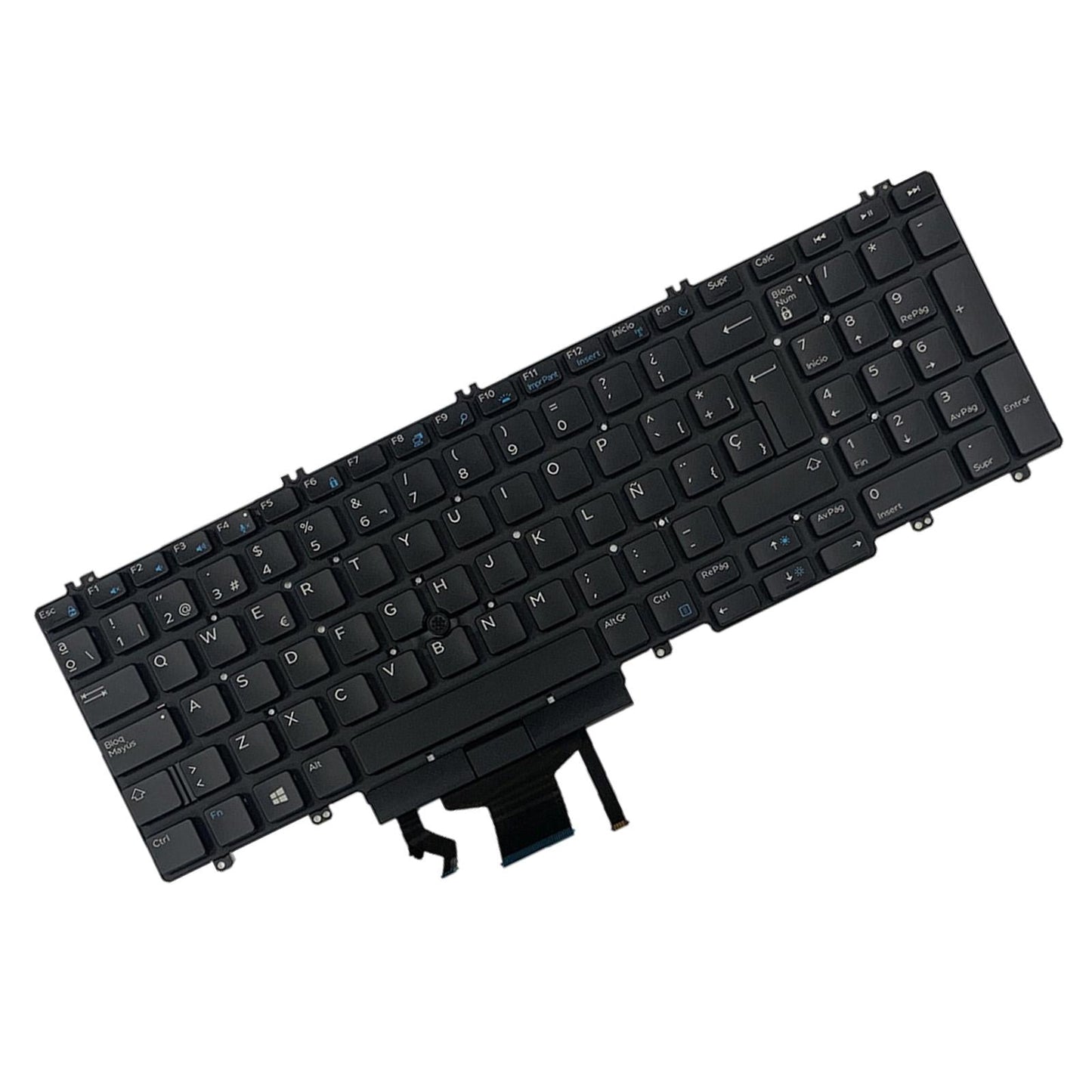 Spain Backlit Keyboard Premium Spanish Style Slim Black for Dell Precision