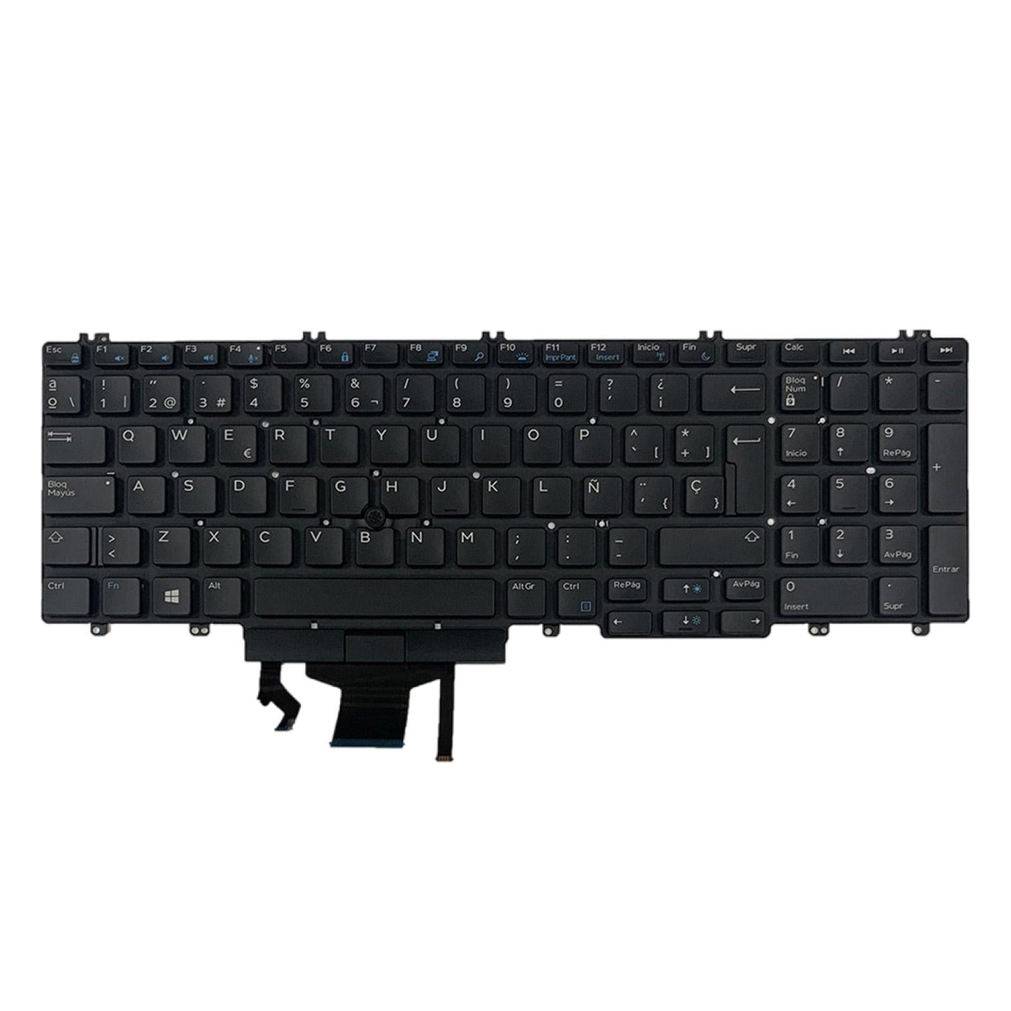 Spain Backlit Keyboard Premium Spanish Style Slim Black for Dell Precision