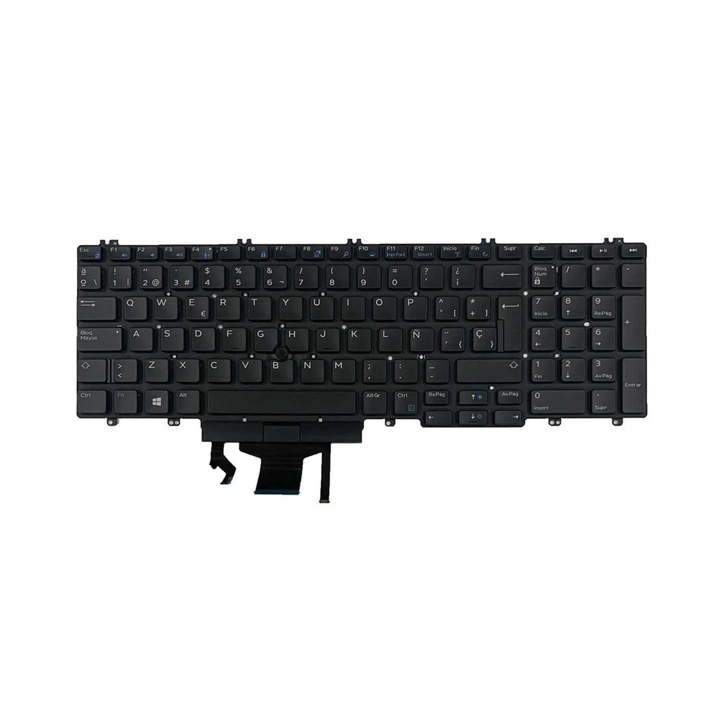 Spain Backlit Keyboard Premium Spanish Style Slim Black for Dell Precision
