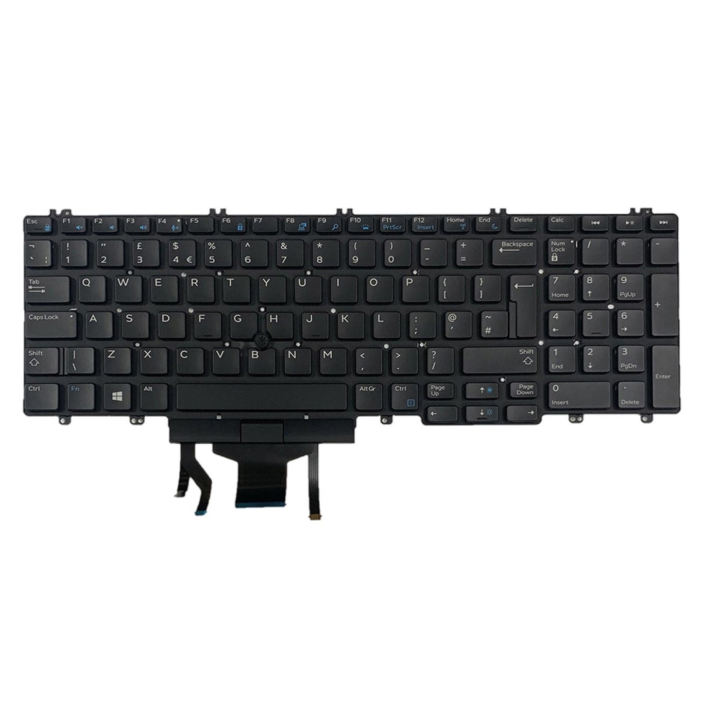 Laptop Keyboard with Bakclit for Dell Precision 3530 7530 7730 Easy Install