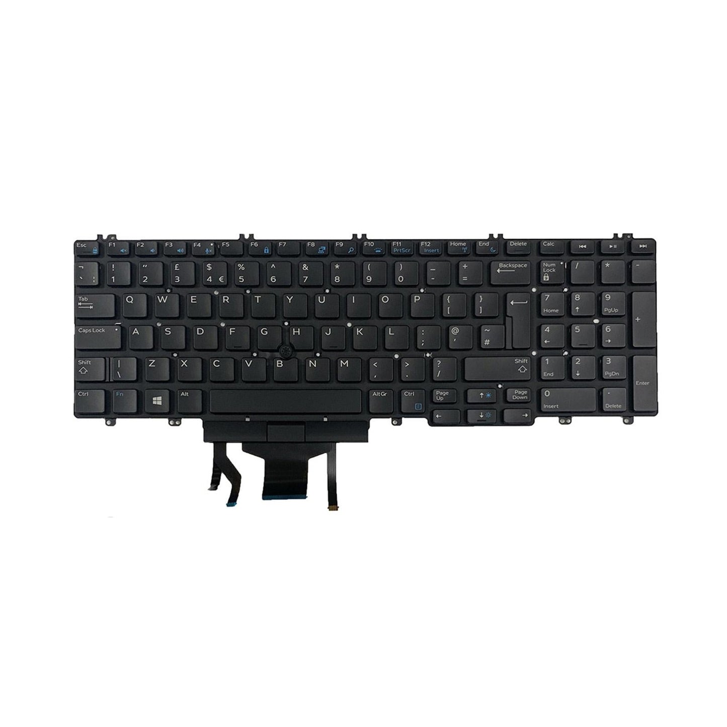 Laptop Keyboard with Bakclit for Dell Precision 3530 7530 7730 Easy Install