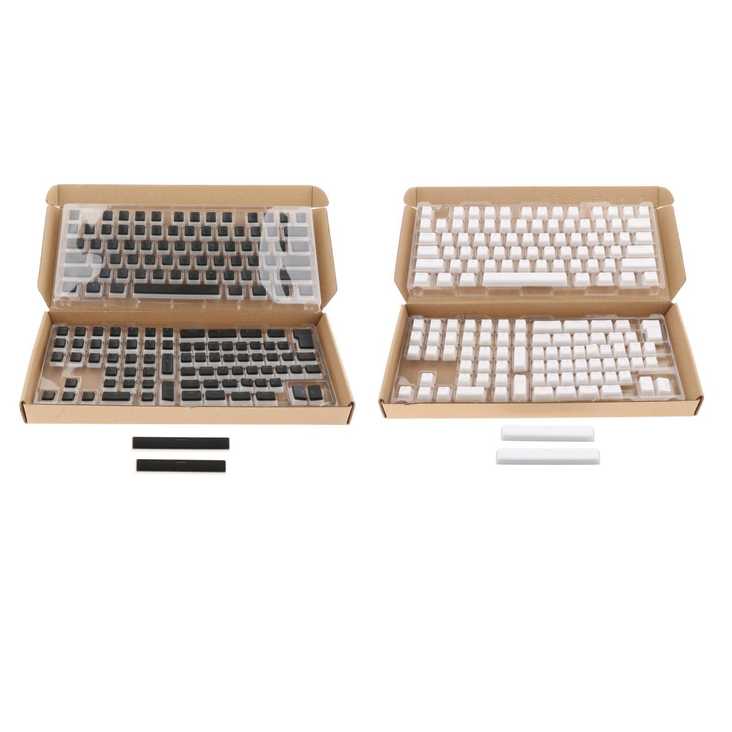 PBT Pudding Keycaps 156 Keys OEM Profile for Mechanical Keyboard Black